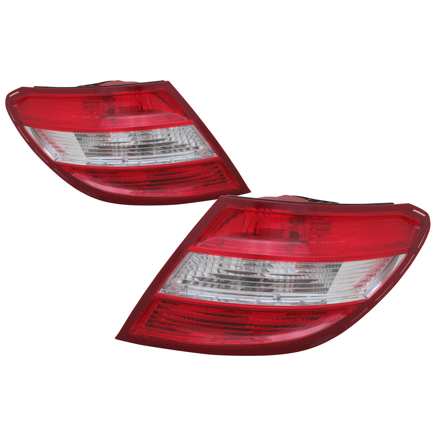 Tail Light Set For 08-09 Mercedes-Benz C230, 10-11 Mercedes-Benz C250, 08-11 Mercedes-Benz C300, 08-11 Mercedes-Benz C350; CAPA Certified