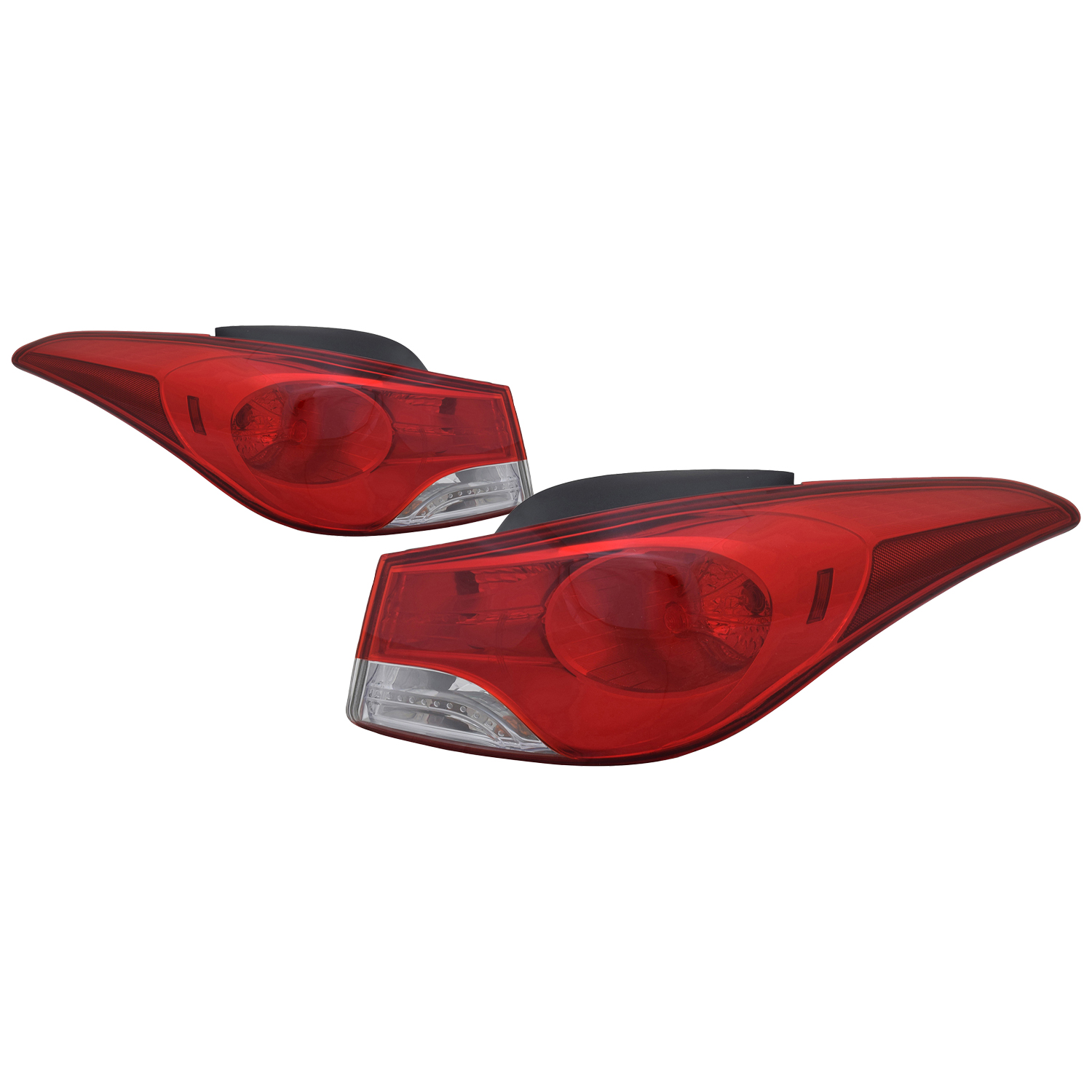 Tail Light Set For 11-13 Hyundai Elantra; CAPA Certified