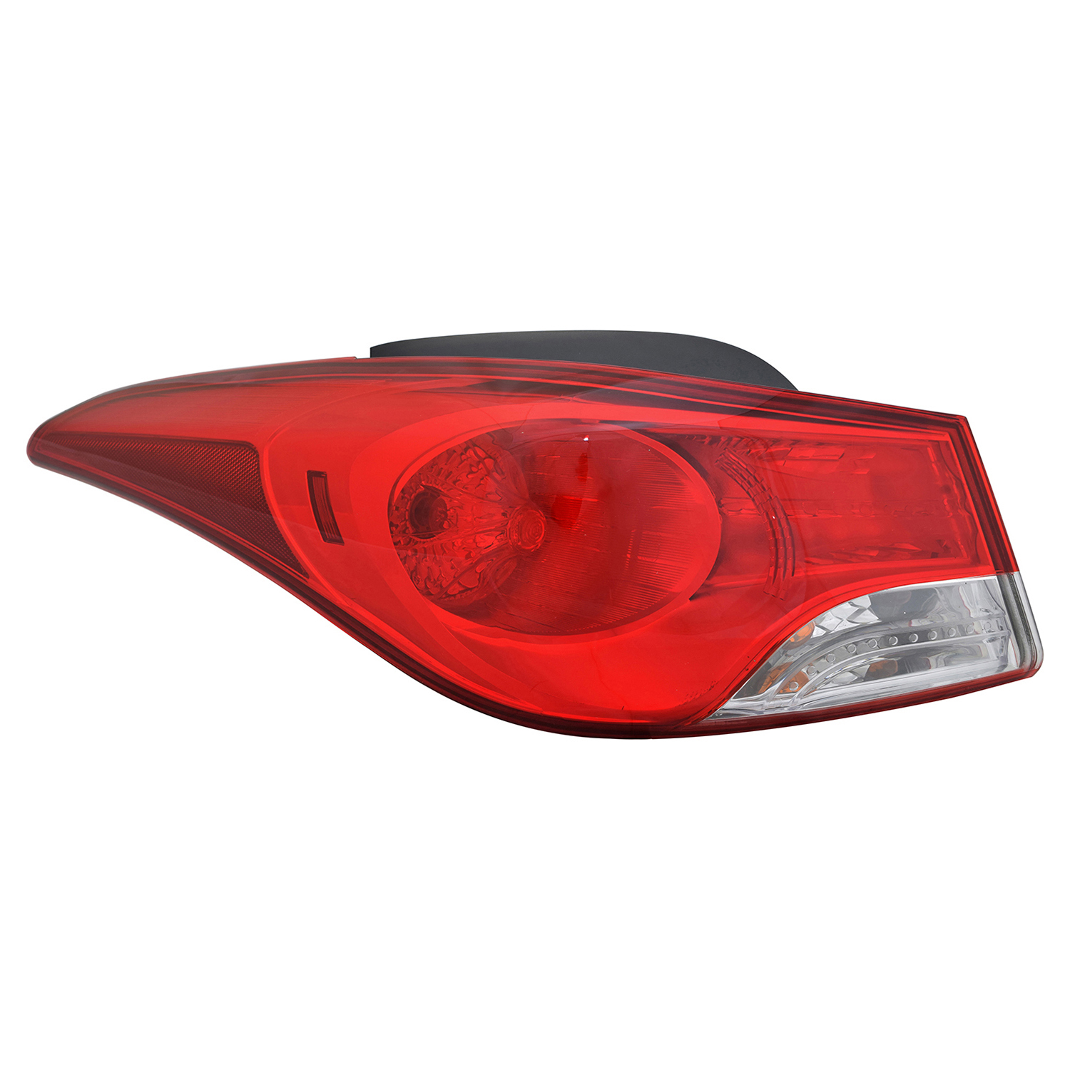 Left Driver Side Tail Light For 11-13 Elantra Hyundai, 13 Elantra Coupe Hyundai, 11-13 Hyundai Elantra; CAPA Certified