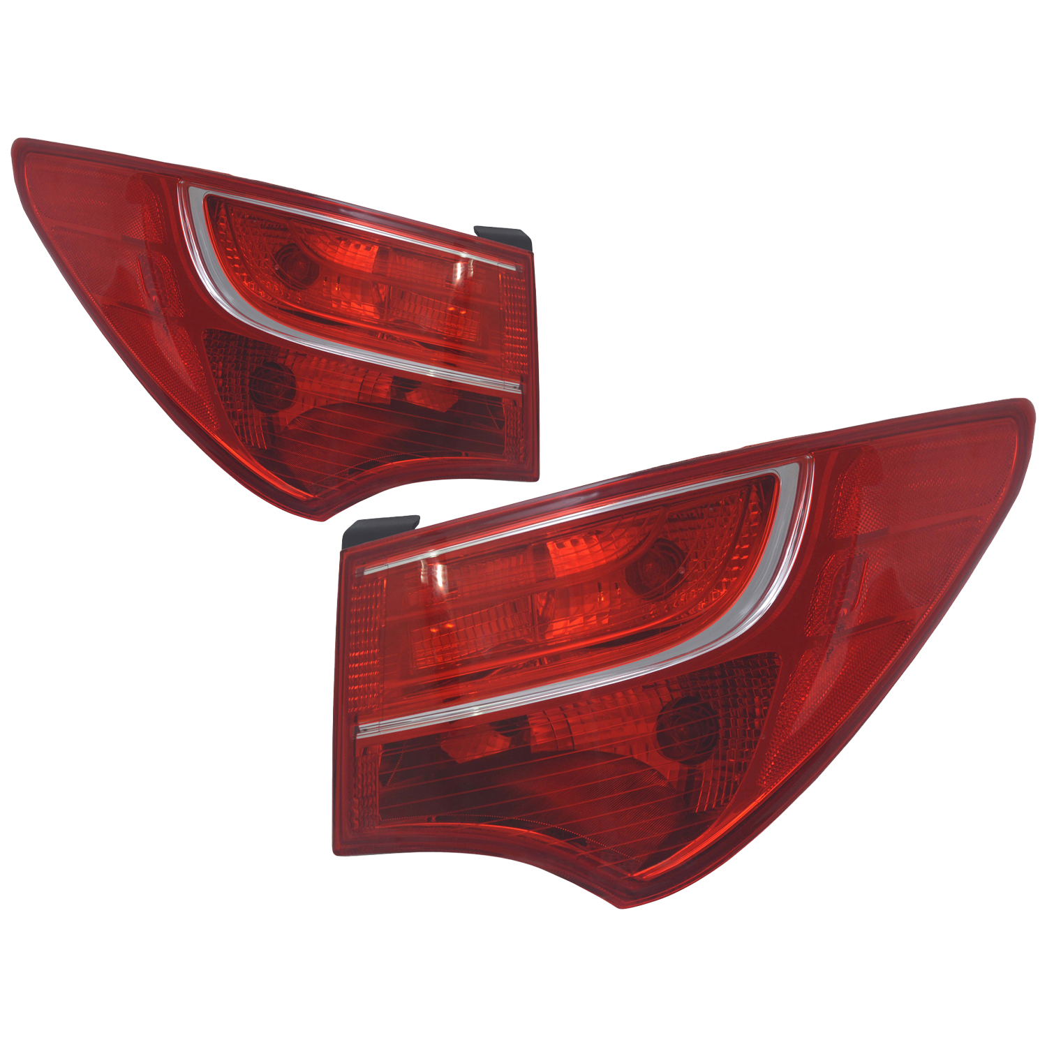 Tail Light Set For 13-16 Hyundai Santa Fe Sport; CAPA Certified