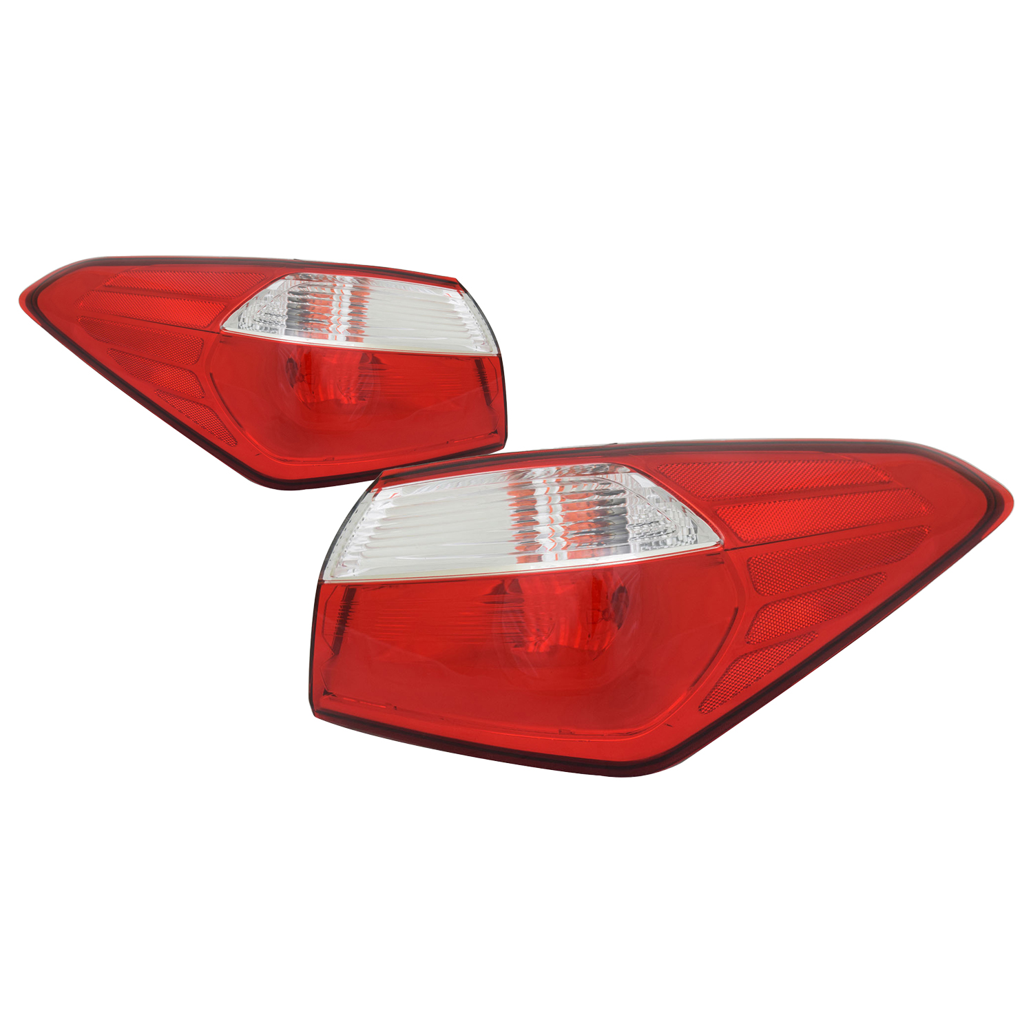 Tail Light Set For 14-16 Kia Forte; CAPA Certified