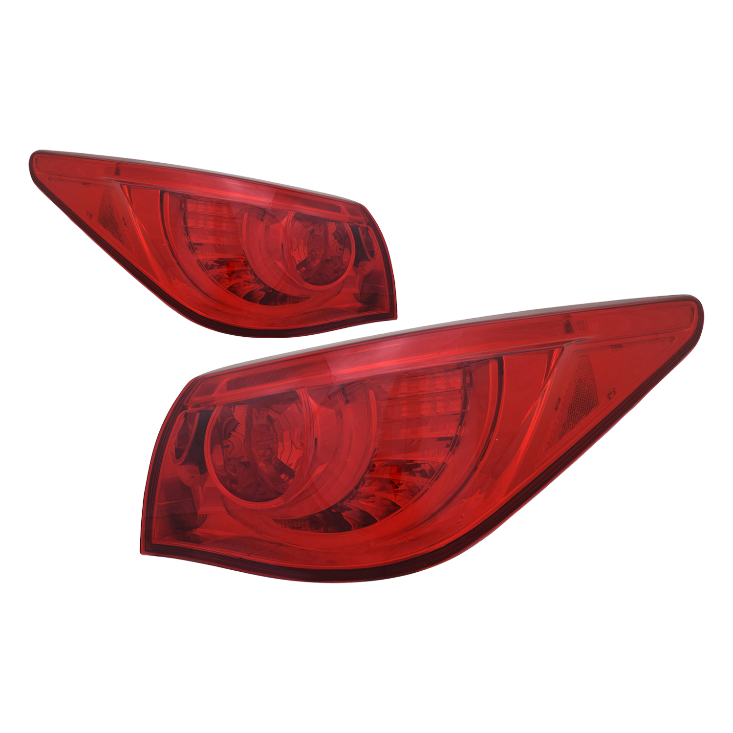 Tail Light Set For 16-17 Infiniti Q50; CAPA Certified