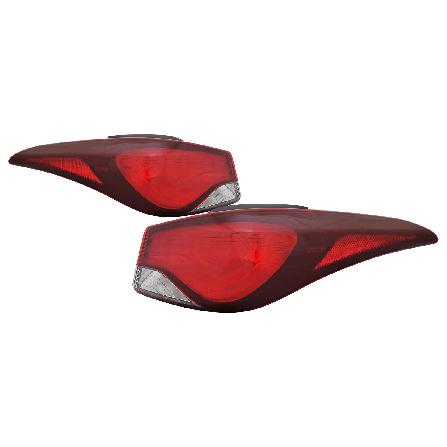 Tail Light Set For 14-16 Hyundai Elantra, 14 Hyundai Elantra Coupe; CAPA Certified