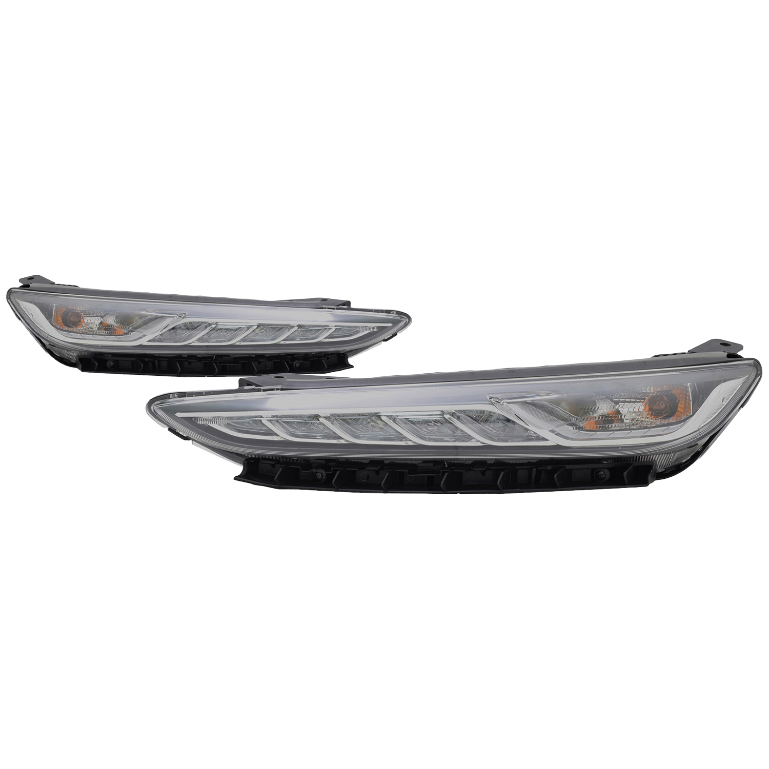Daytime Running Light Set For 18-21 Hyundai Kona; CAPA Certified