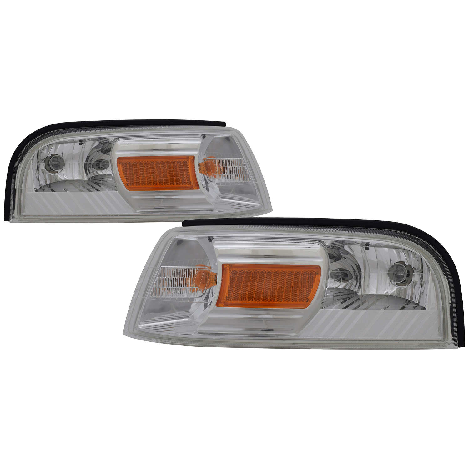 Side Marker Light Set For 06-11 Mercury Grand Marquis; CAPA Certified