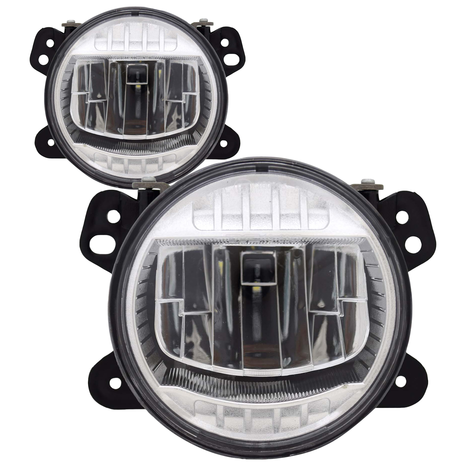 Fog Light Set For 20-24 Jeep Gladiator, 07-24 Jeep Wrangler, 18 Jeep Wrangler JK, 18 Jeep Wrangler JL; CAPA Certified