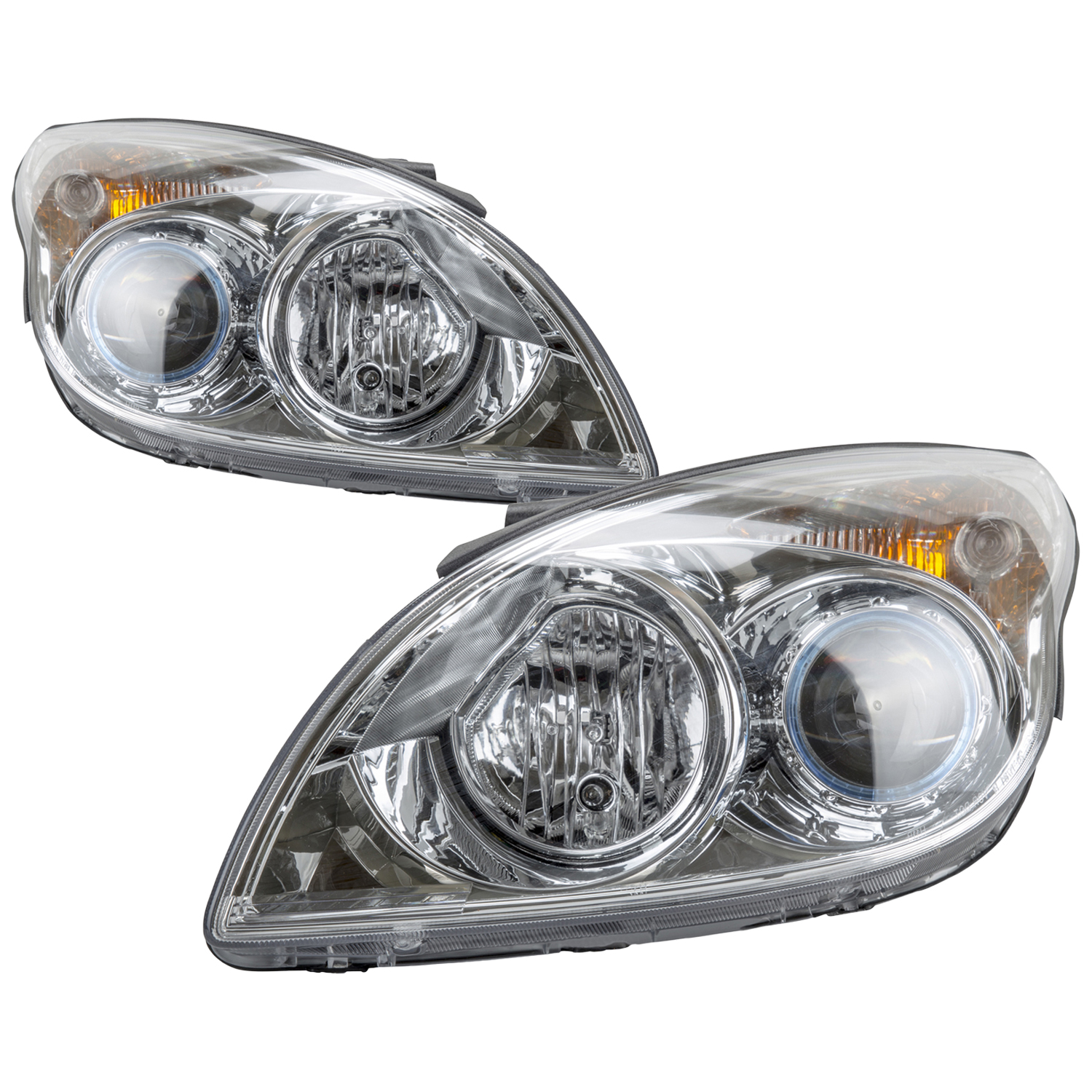 Headlight Set For 10-12 Hyundai Elantra; CAPA Certified
