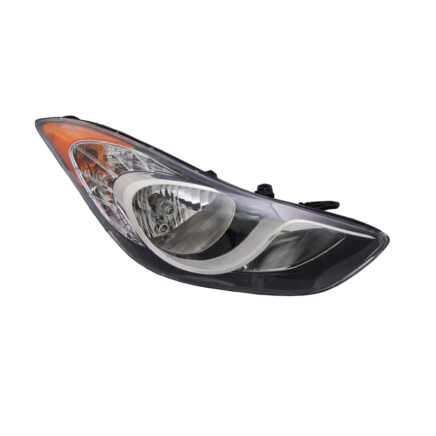 Right Passenger Side Headlight For 11-13 Elantra Hyundai, 13 Elantra Coupe Hyundai, 11-13 Hyundai Elantra; CAPA Certified
