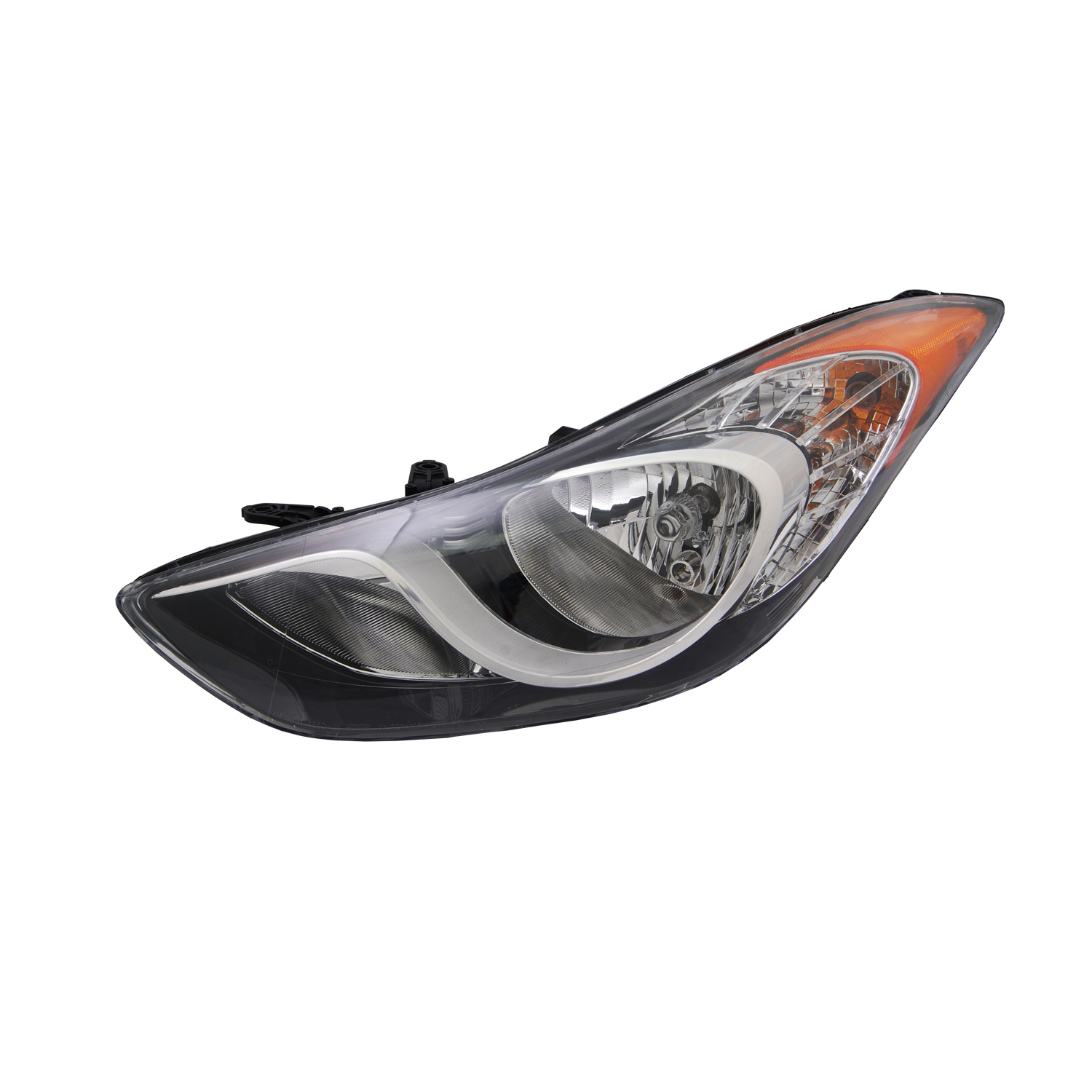 Left Driver Side Headlight For 11-13 Elantra Hyundai, 13 Elantra Coupe Hyundai, 11-13 Hyundai Elantra; CAPA Certified