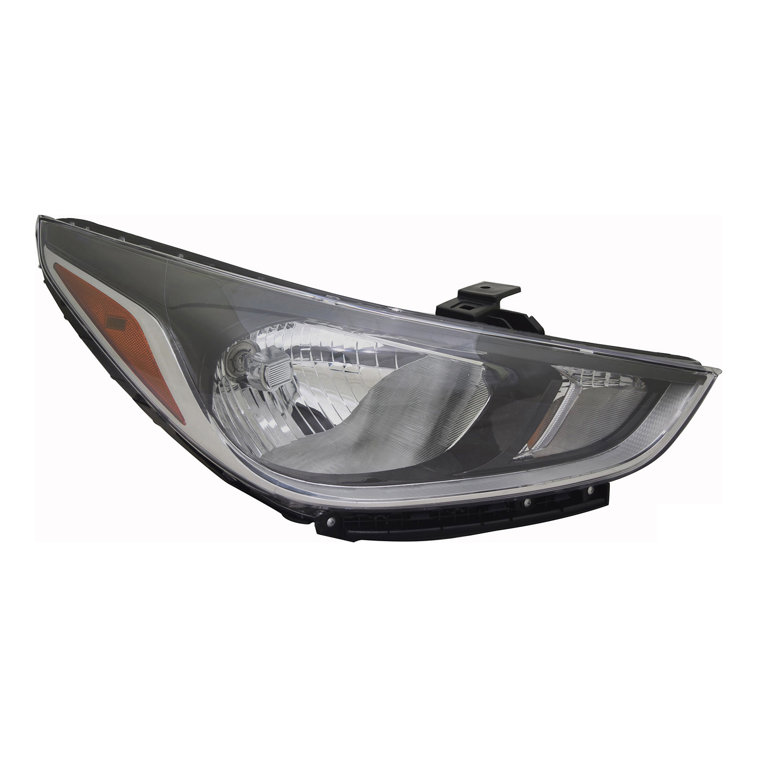 Right Passenger Side Headlight For 18-22 Hyundai Accent; CAPA Certified