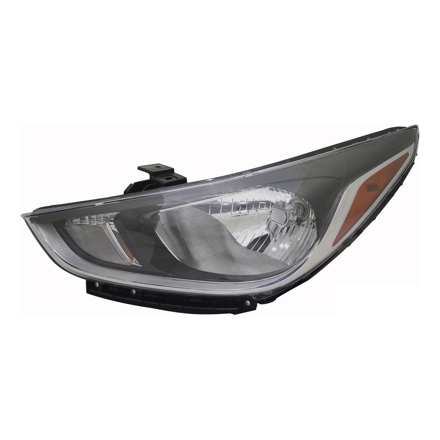 Left Driver Side Headlight For 18-22 Hyundai Accent; CAPA Certified
