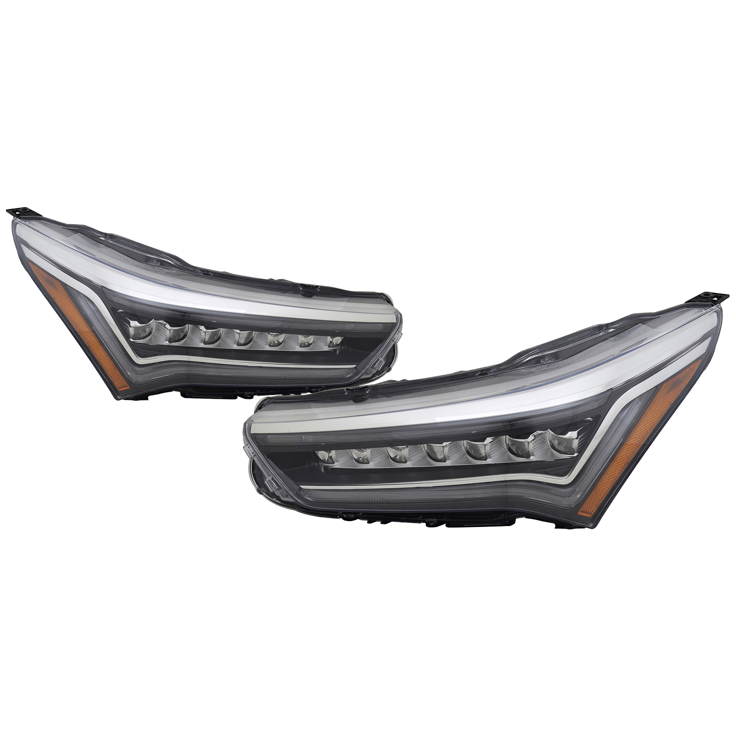 Headlight Set For 19-21 Acura RDX; CAPA Certified