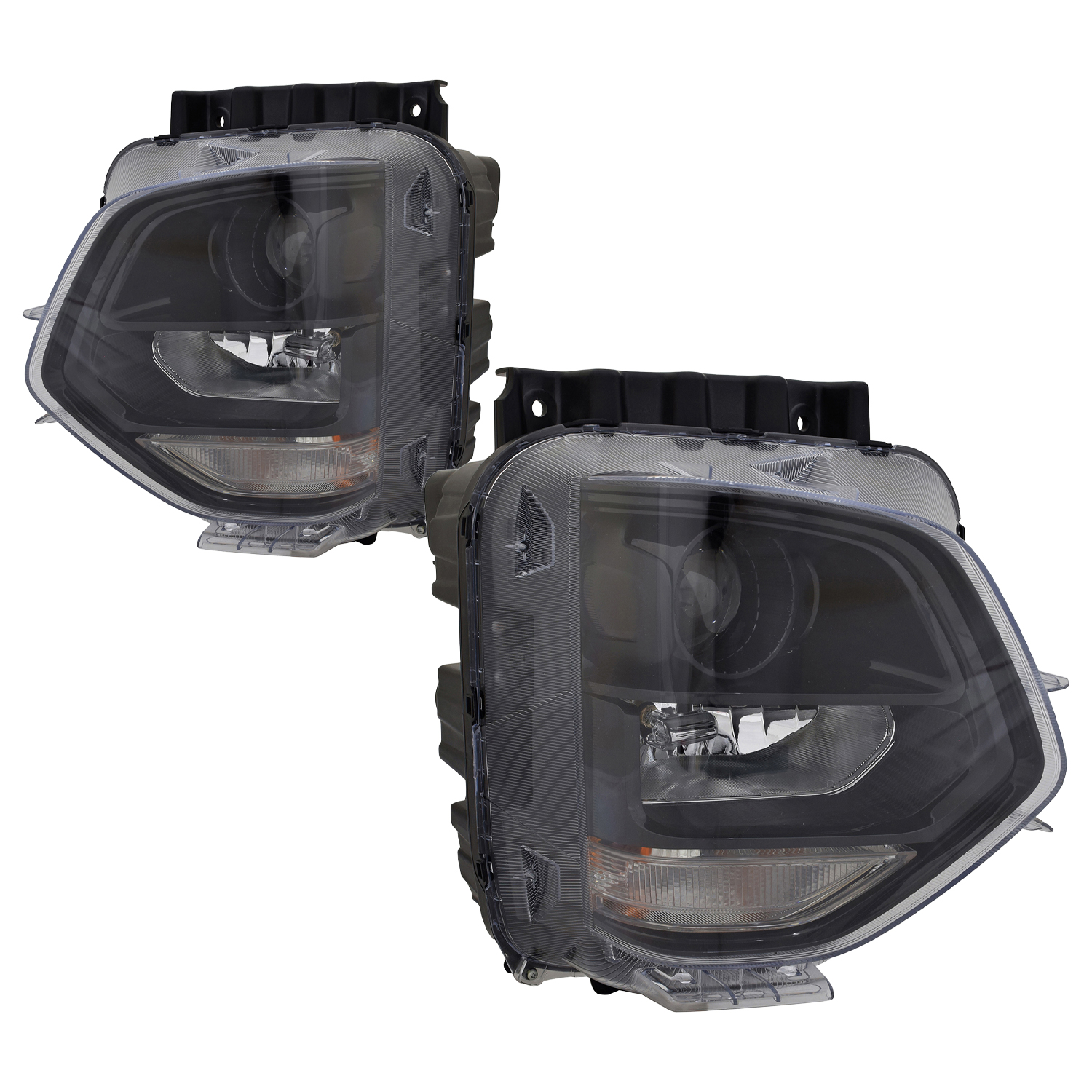Headlight Set For 19-20 Hyundai Santa Fe; CAPA Certified