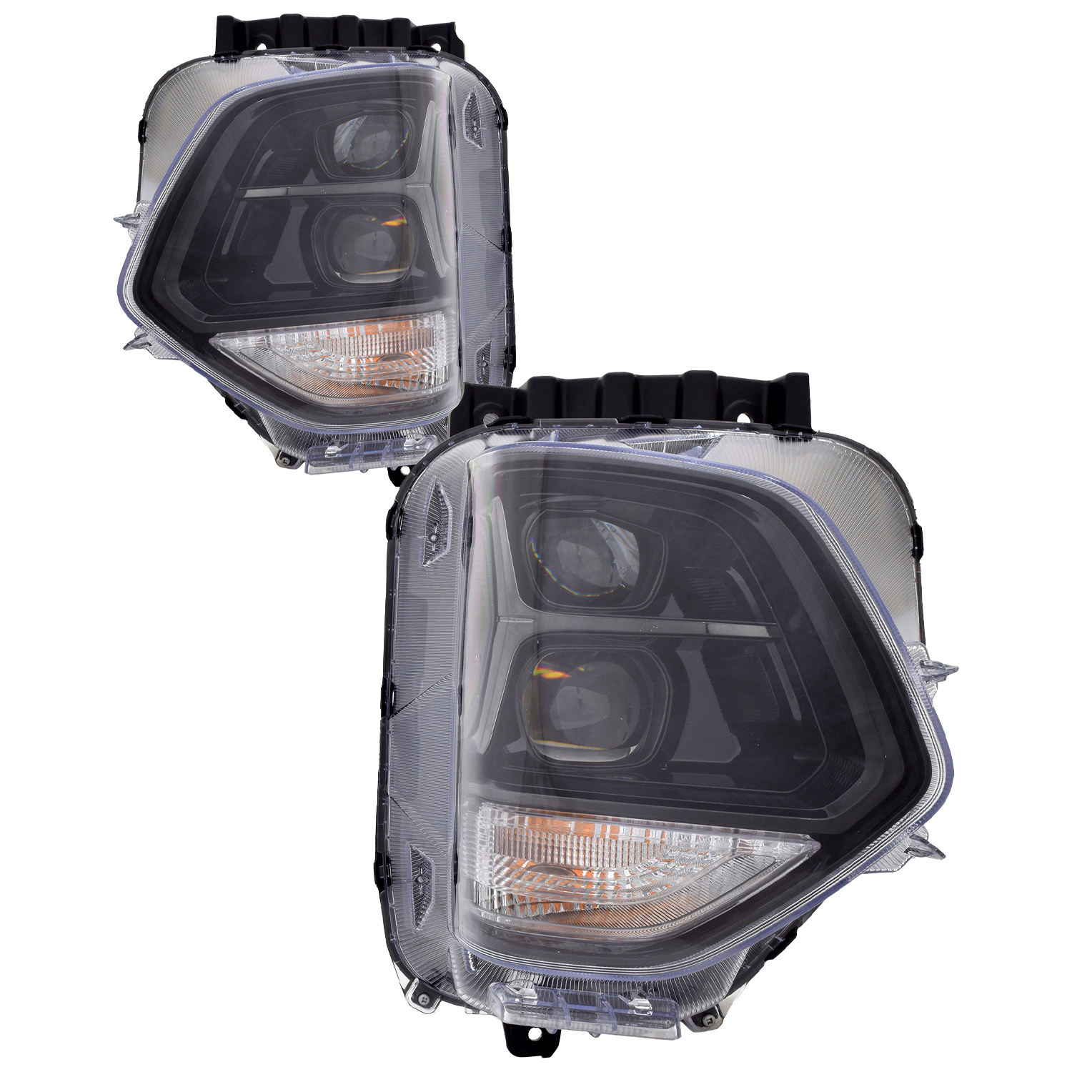 Headlight Set For 19-20 Hyundai Santa Fe; CAPA Certified