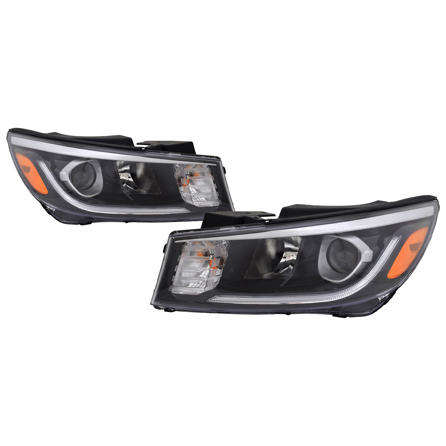 Headlight Set For 19-21 Kia Sedona; CAPA Certified