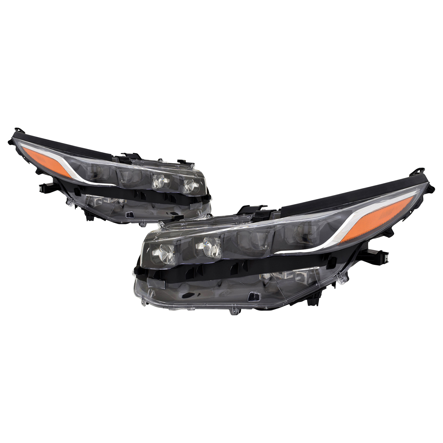 Headlight Set For 17-22 Toyota Prius Prime; CAPA Certified