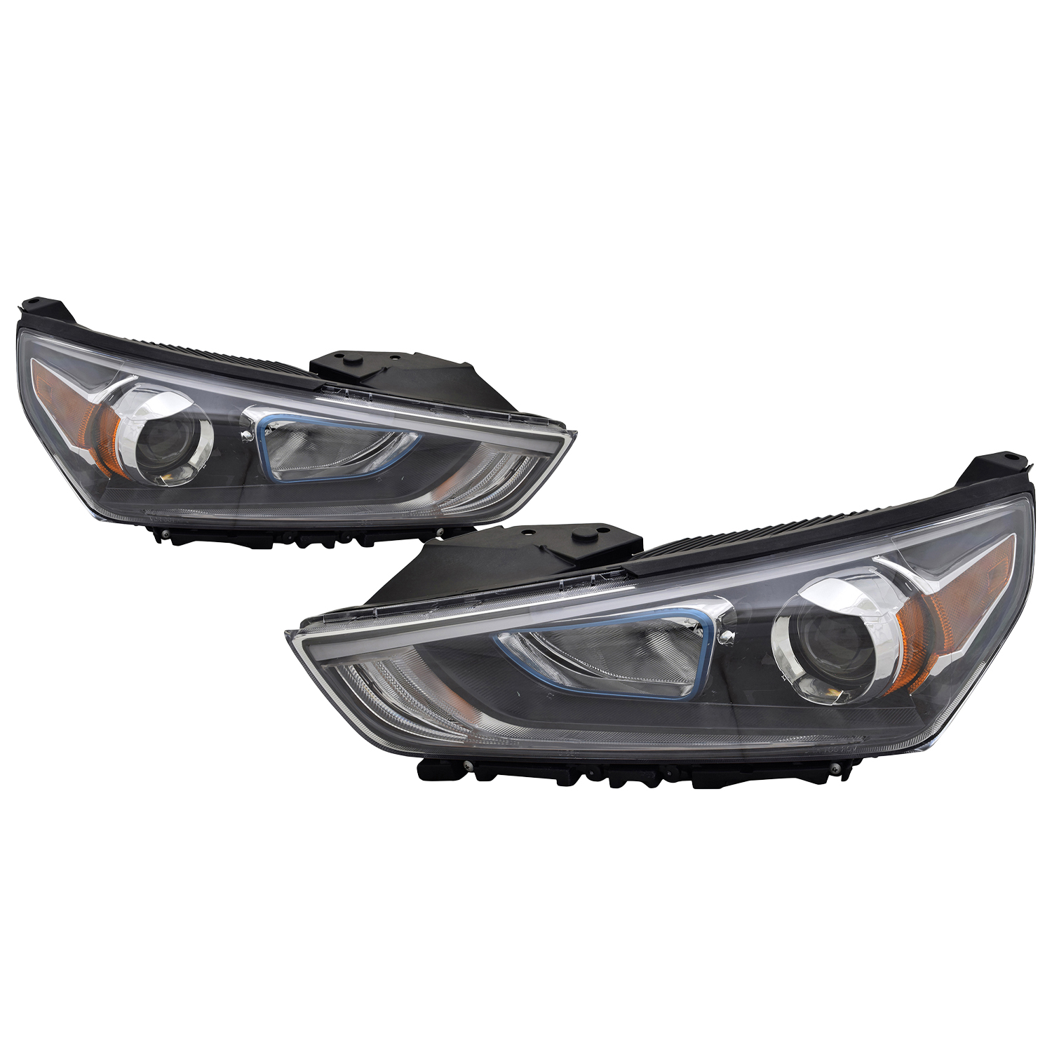Headlight Set For 17-19 Hyundai Ioniq