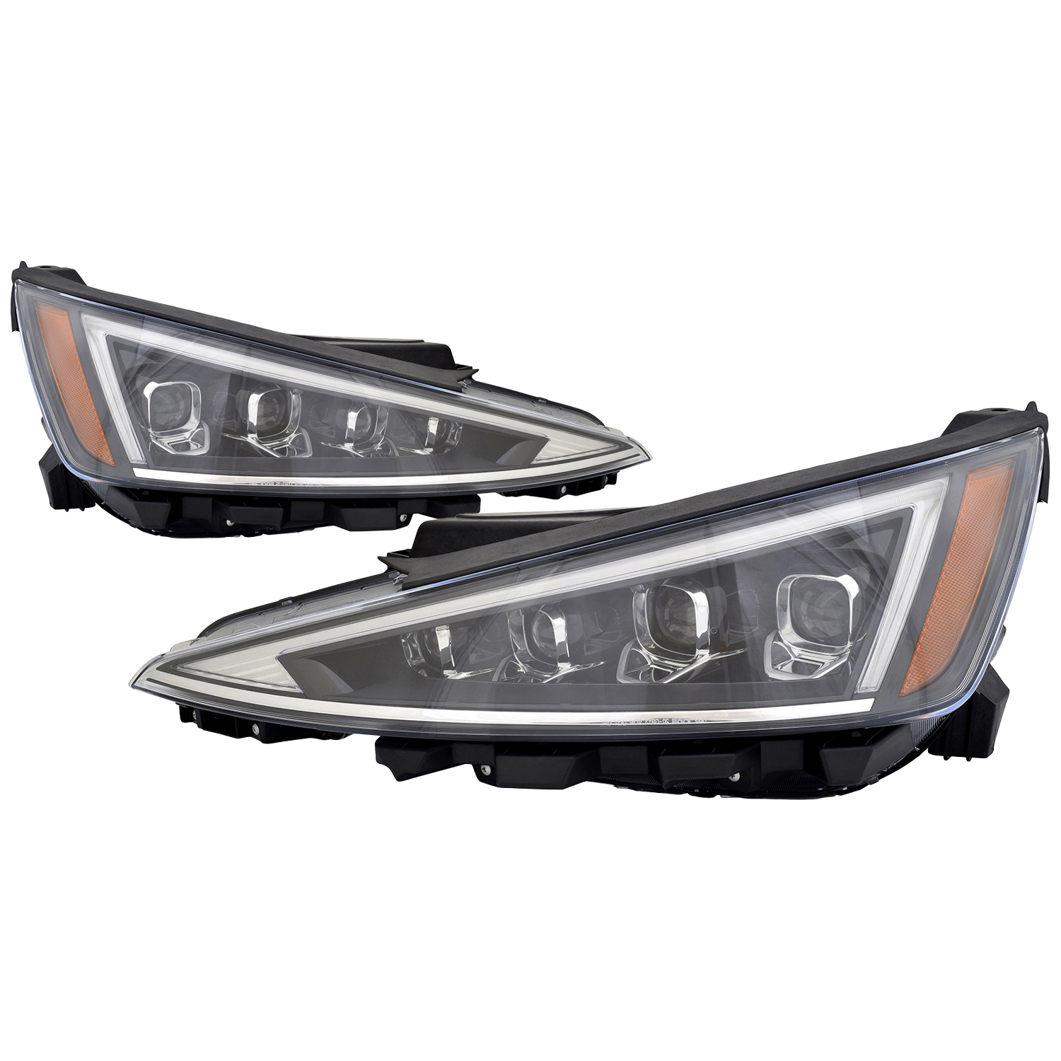 Headlight Set For 19-20 Hyundai Elantra; CAPA Certified