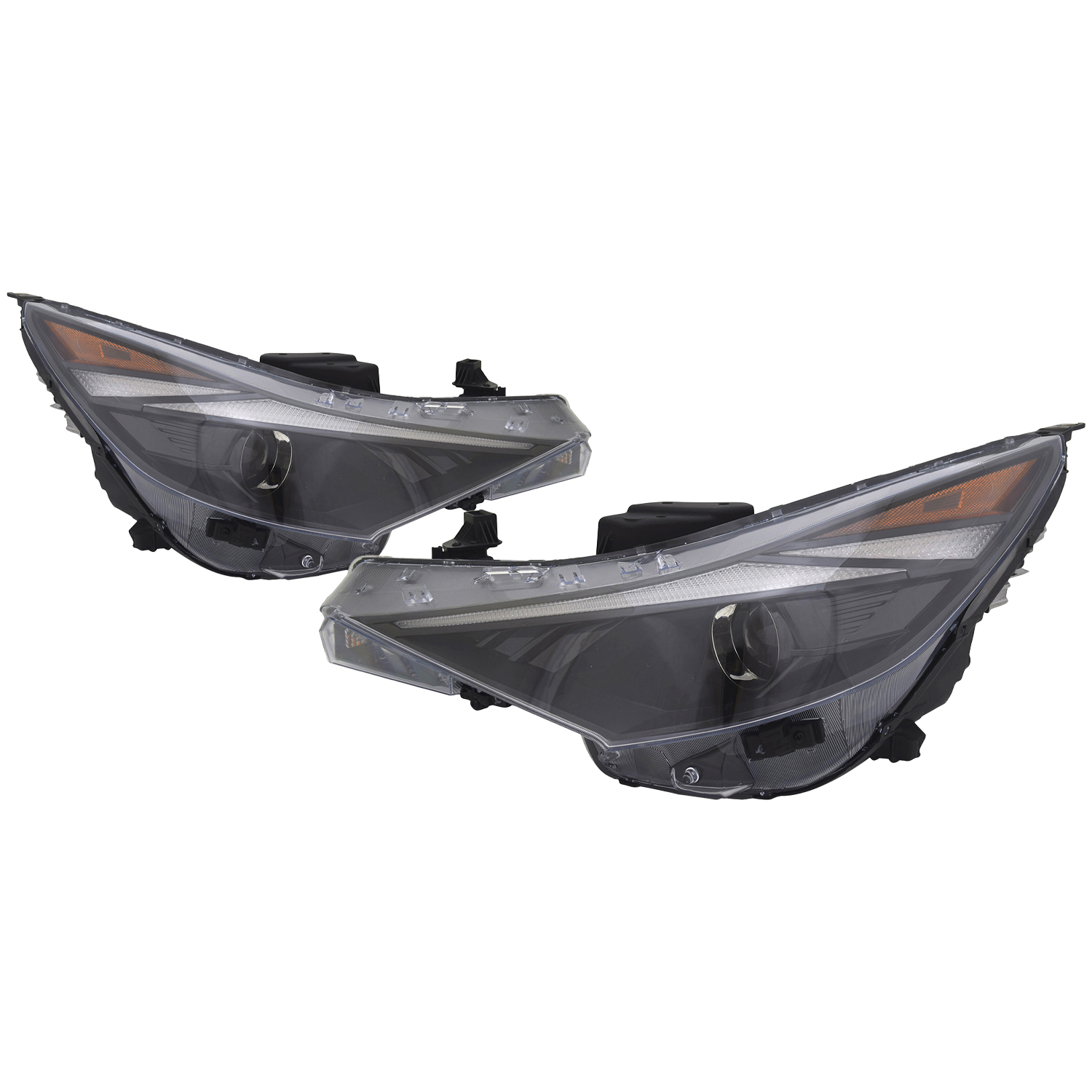 Headlight Set For 21-22 Hyundai Elantra; CAPA Certified