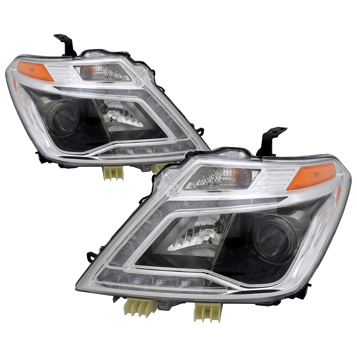 Headlight Set For 17-20 Nissan Armada; CAPA Certified