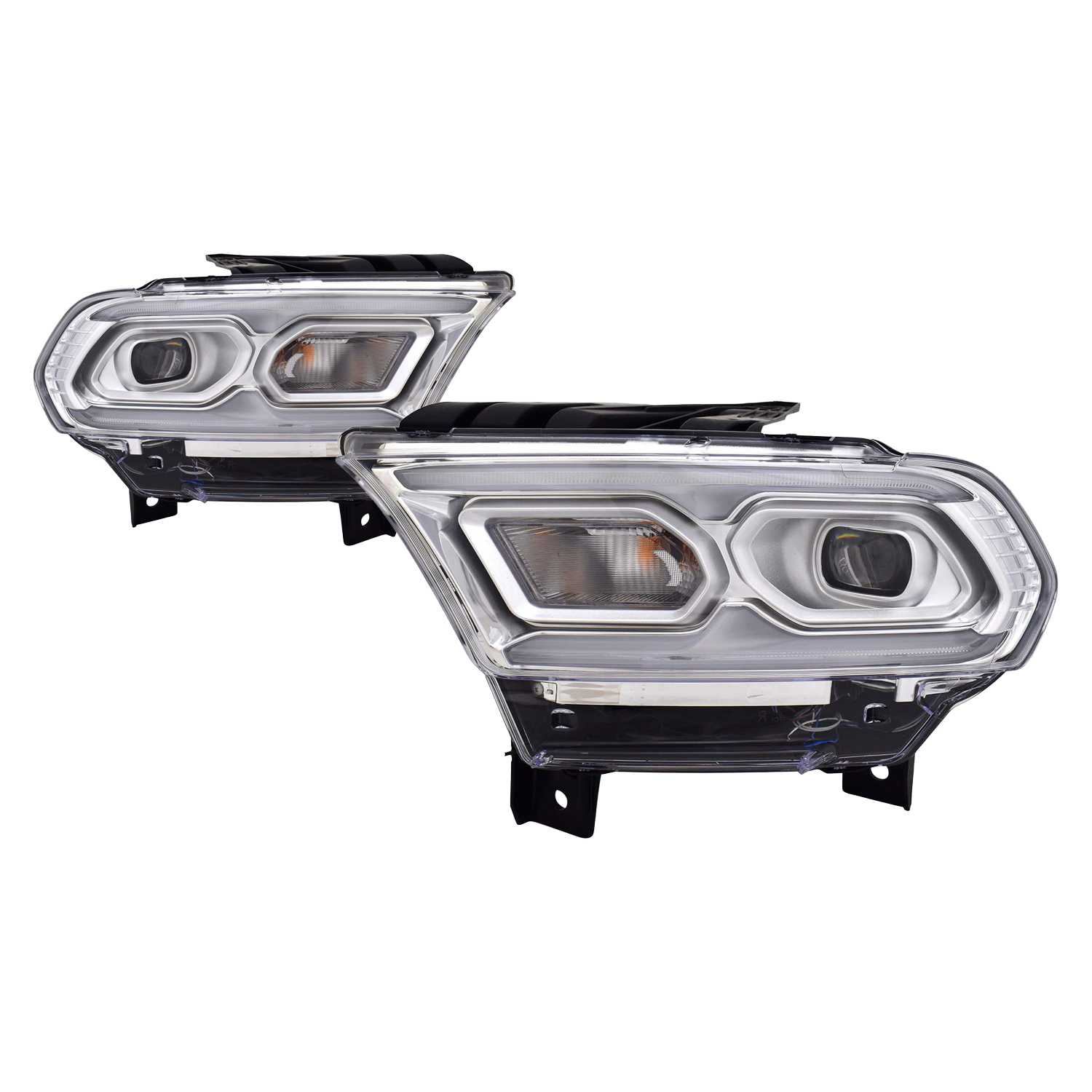 Headlight Set For 21-25 Dodge Durango; CAPA Certified