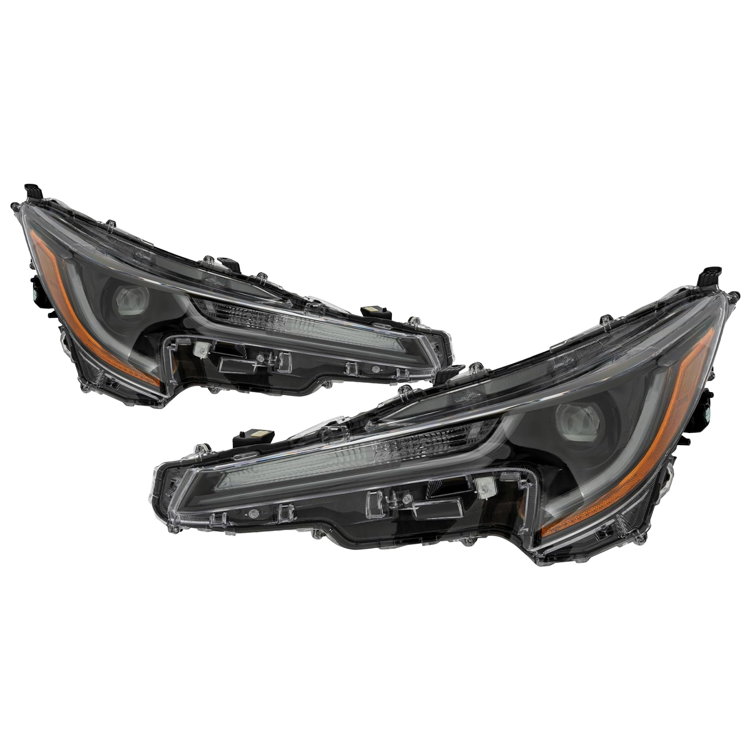 Headlight Set For 23-25 Toyota Corolla; CAPA Certified