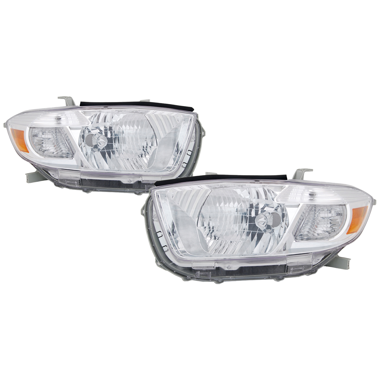 Headlight Set For 08-10 Toyota Highlander; CAPA Certified