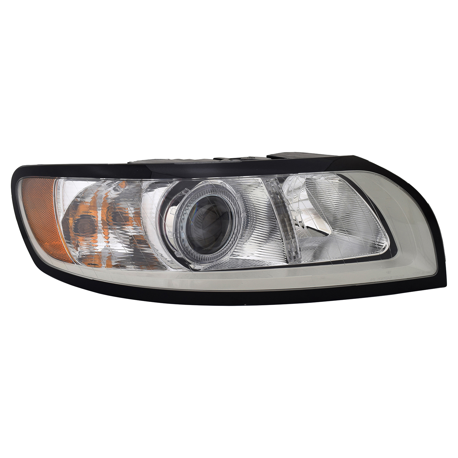Right Passenger Side Headlight For 08-11 Volvo S40, 08-11 Volvo V50; CAPA Certified
