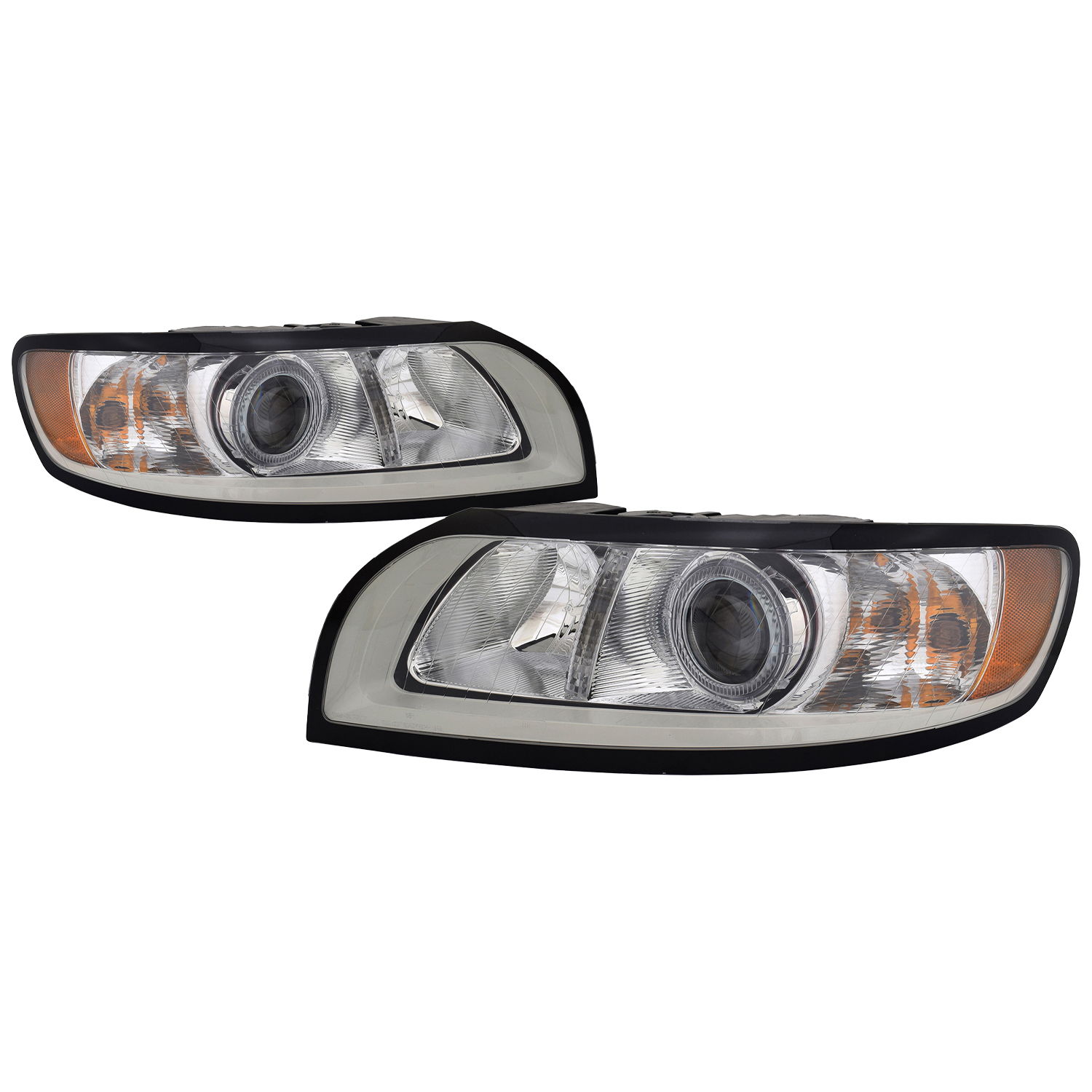 Headlight Set For 08-11 Volvo S40, 08-11 Volvo V50; CAPA Certified