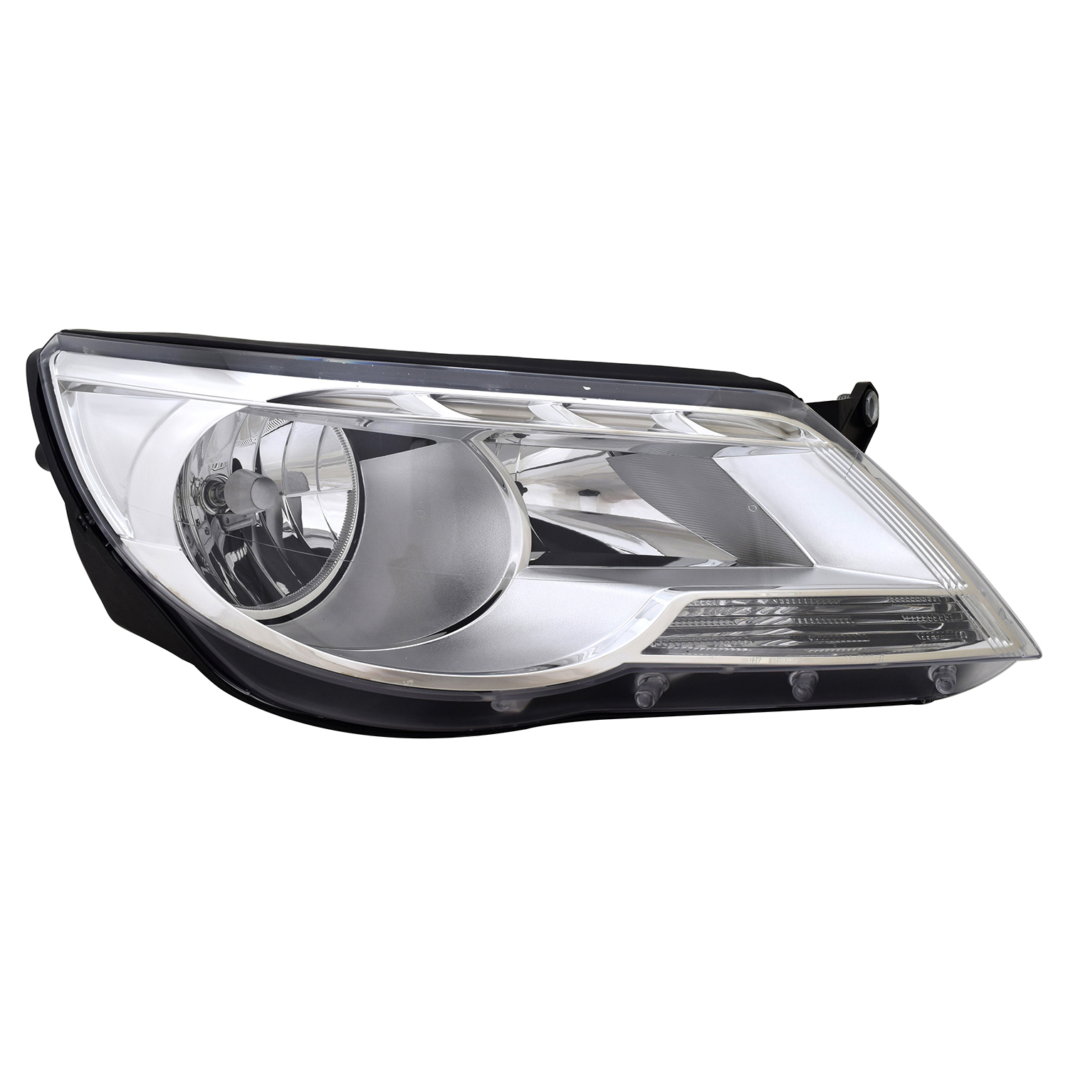 Right Passenger Side Headlight For 09-11 Volkswagen Tiguan; CAPA Certified