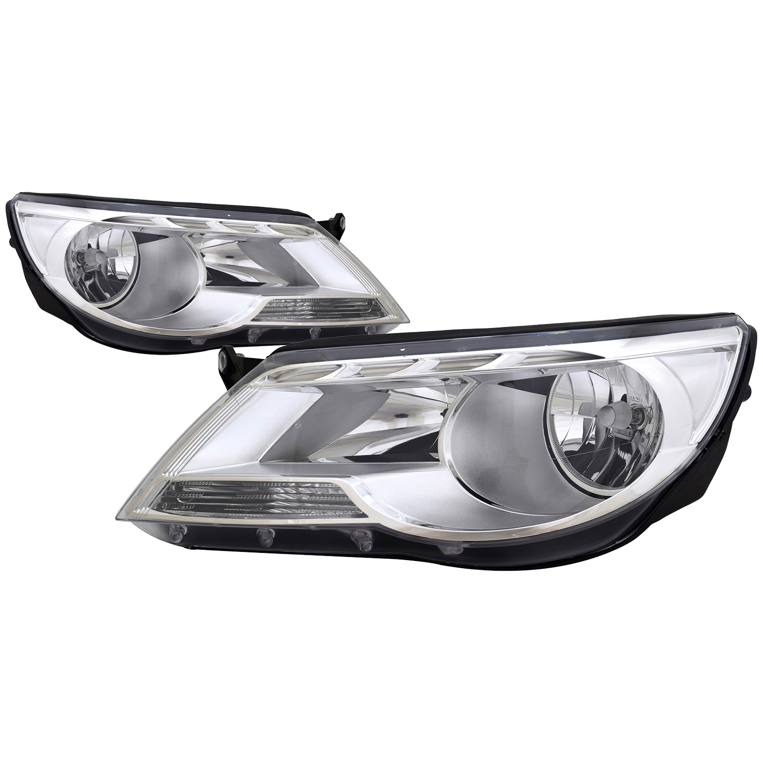 Headlight Set For 09-11 Volkswagen Tiguan; CAPA Certified