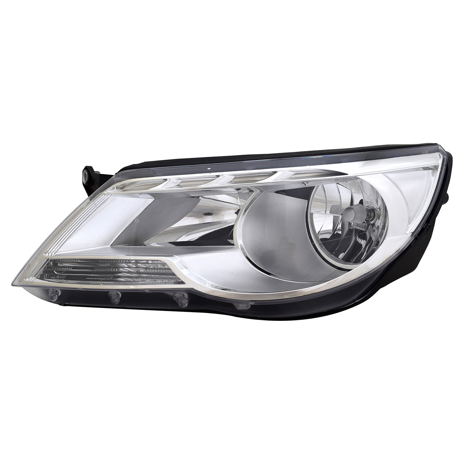 Left Driver Side Headlight For 09-11 Volkswagen Tiguan; CAPA Certified