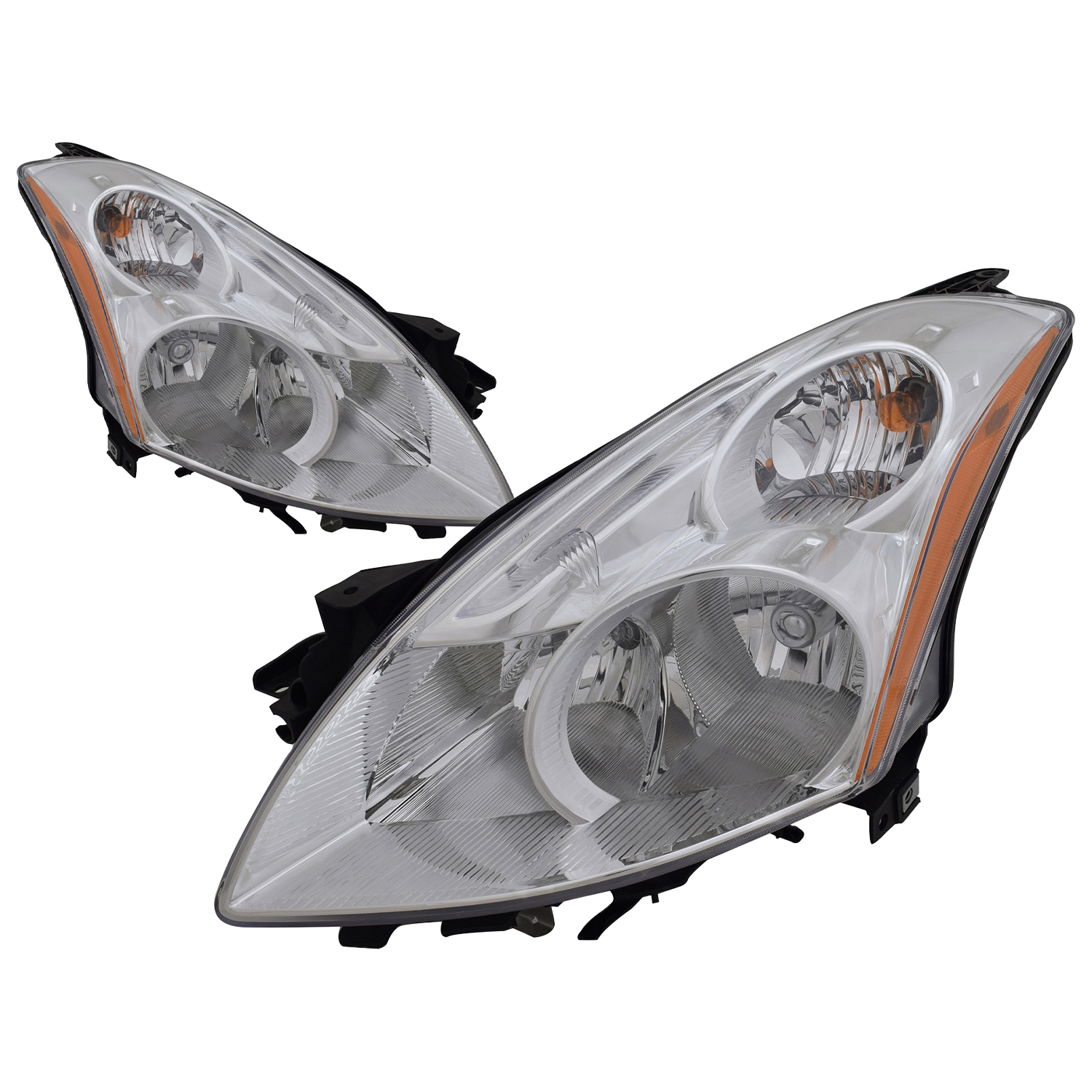 Headlight Set For 10-12 Nissan Altima; CAPA Certified