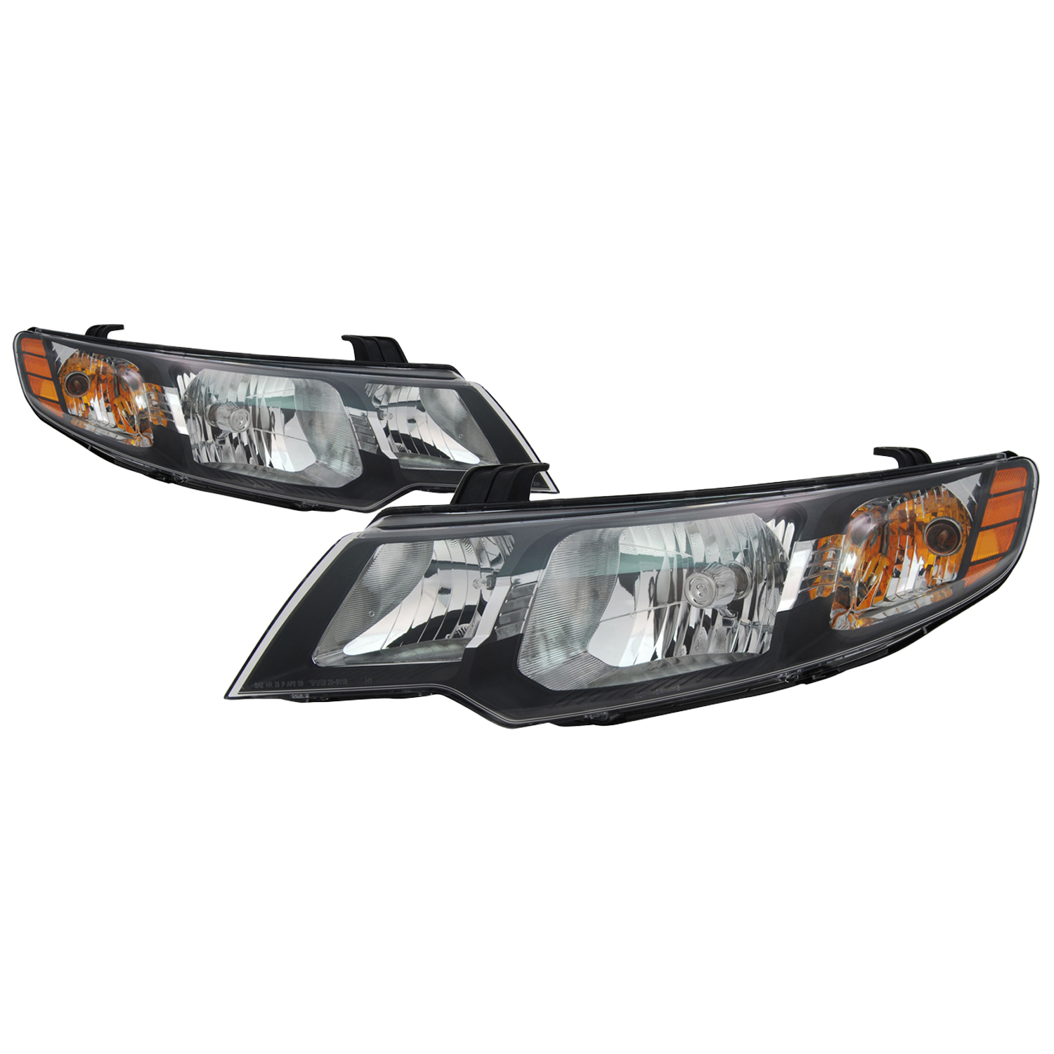 Headlight Set For 10-13 Kia Forte; CAPA Certified