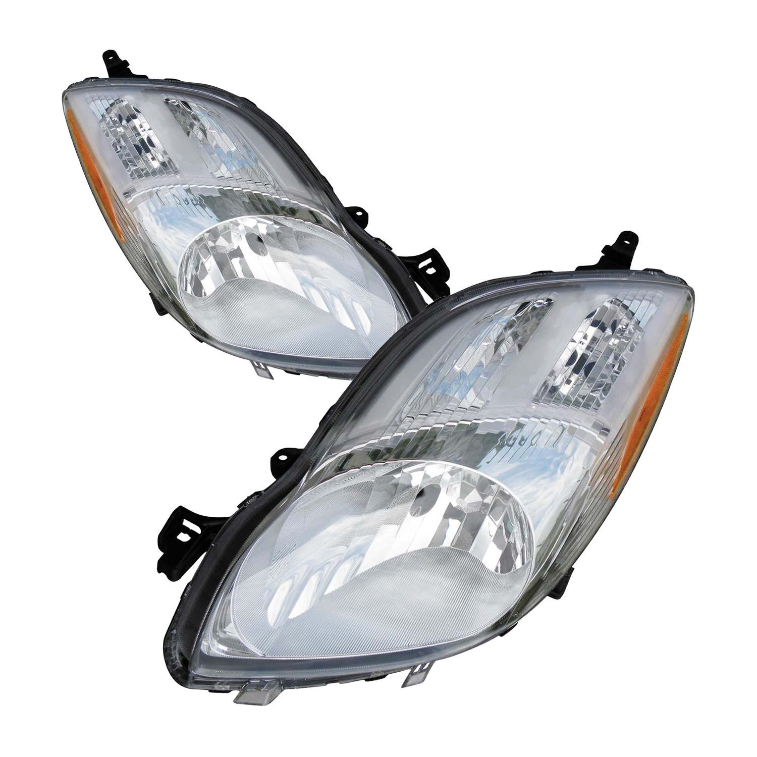 Headlight Set For 09-11 Toyota Yaris; CAPA Certified