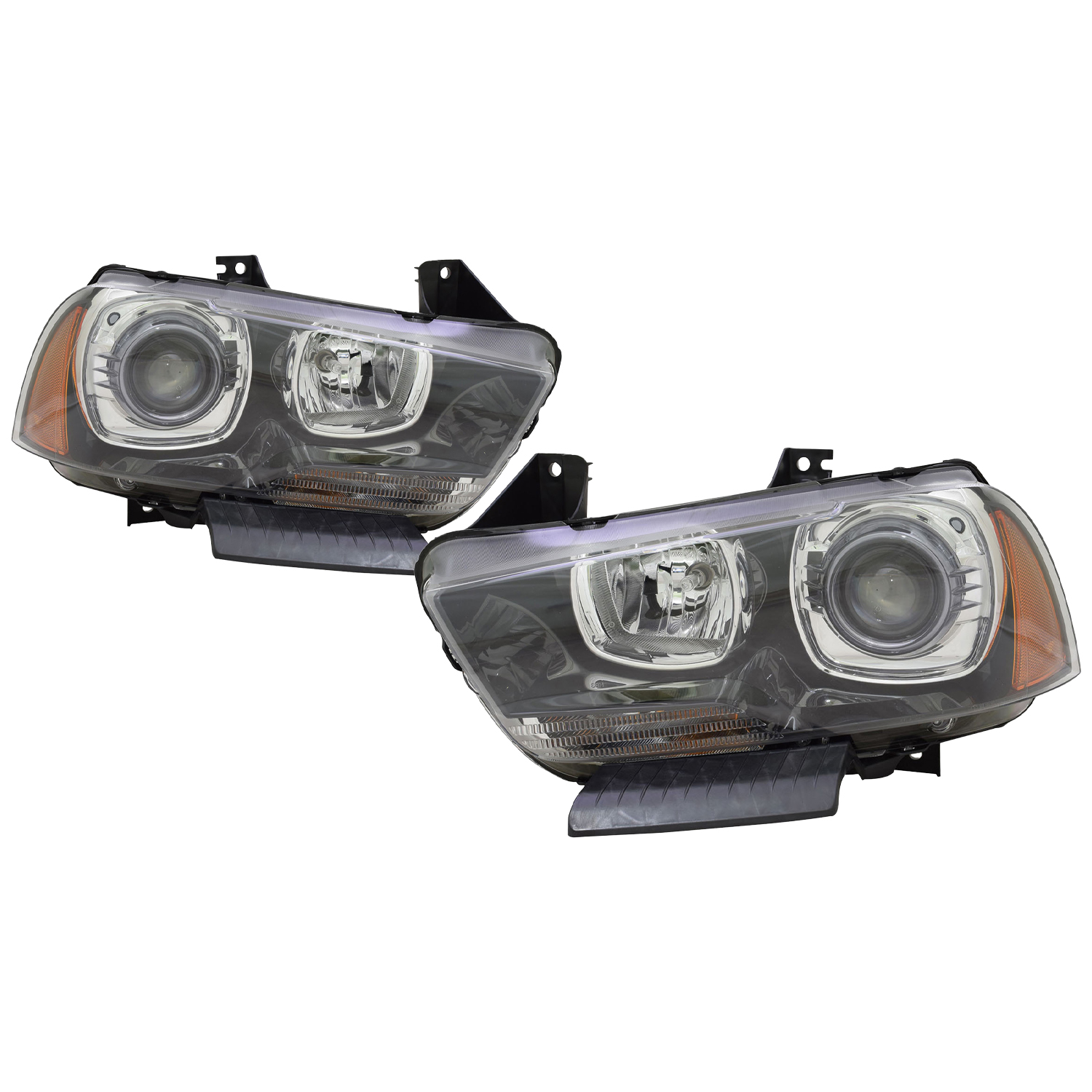 Headlight Set For 11-14 Dodge Charger; CAPA Certified