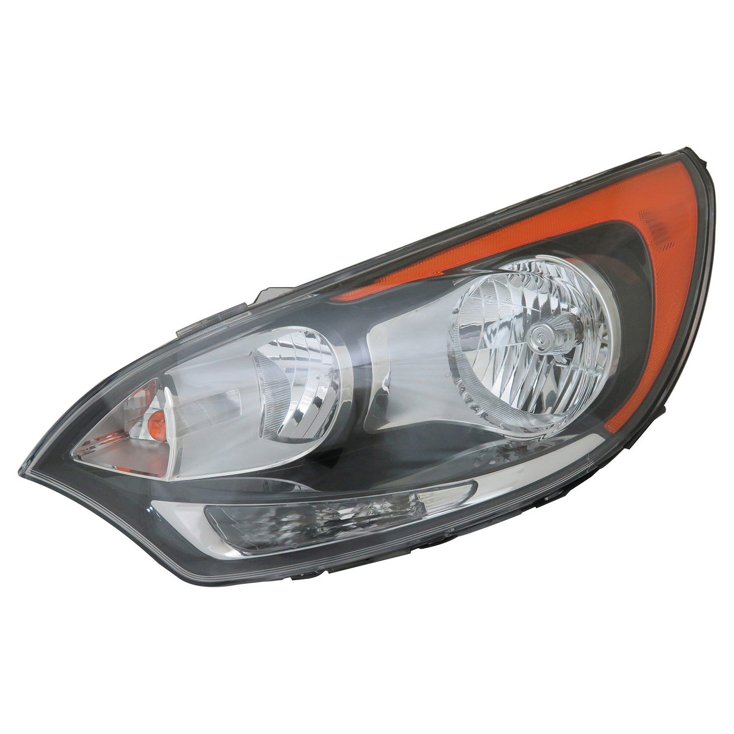 Left Driver Side Headlight For 12-17 Kia Rio; CAPA Certified