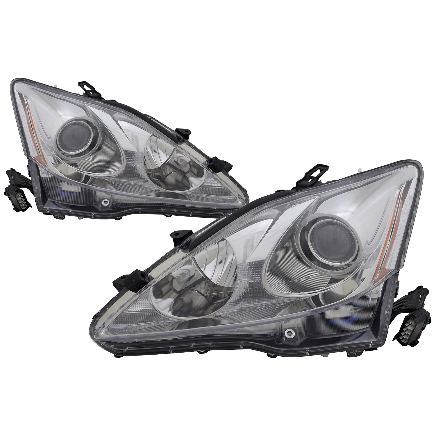 Headlight Set For 09-10 Lexus IS250, 09-10 Lexus IS350; CAPA Certified