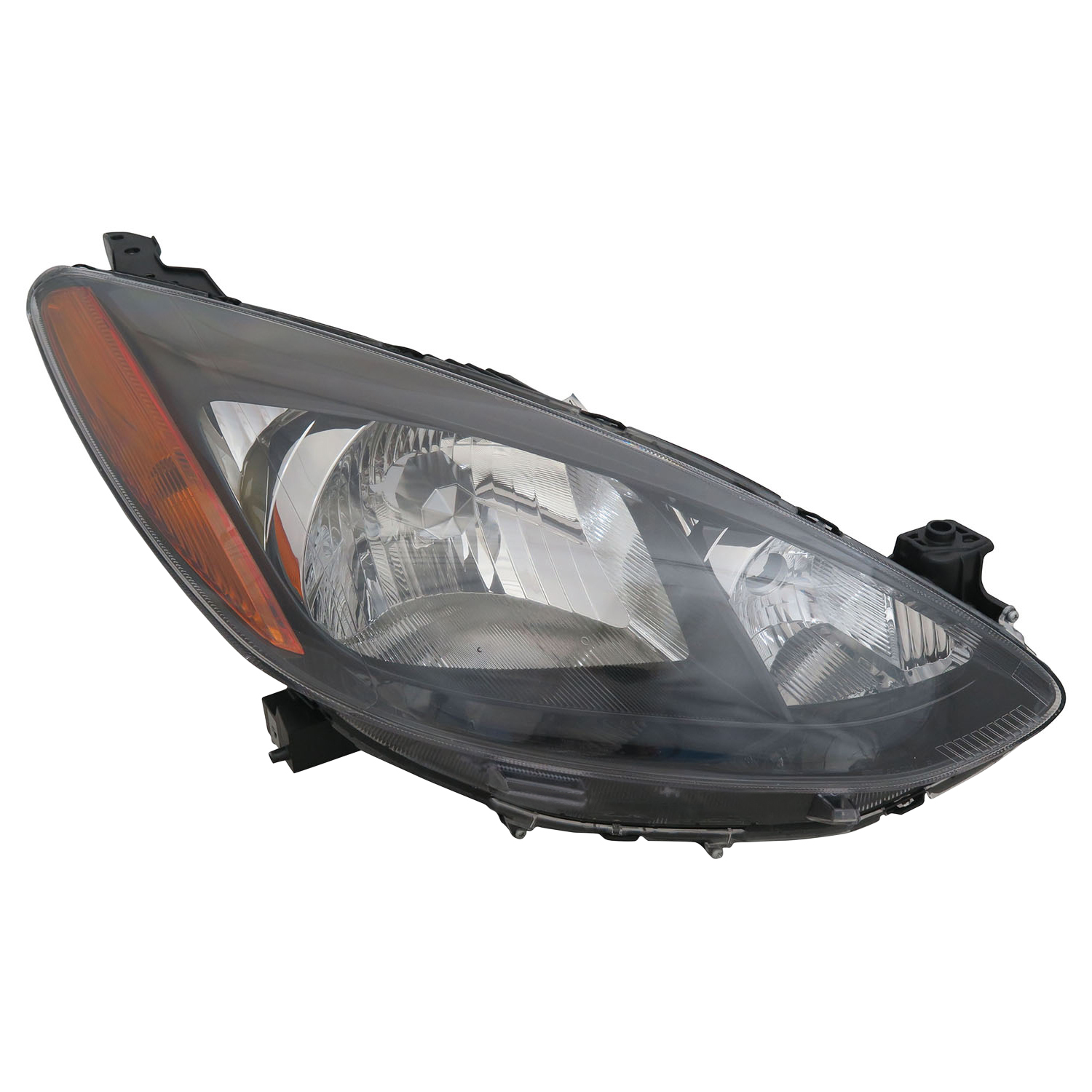 Right Passenger Side Headlight For 11-14 Mazda 2; CAPA Certified