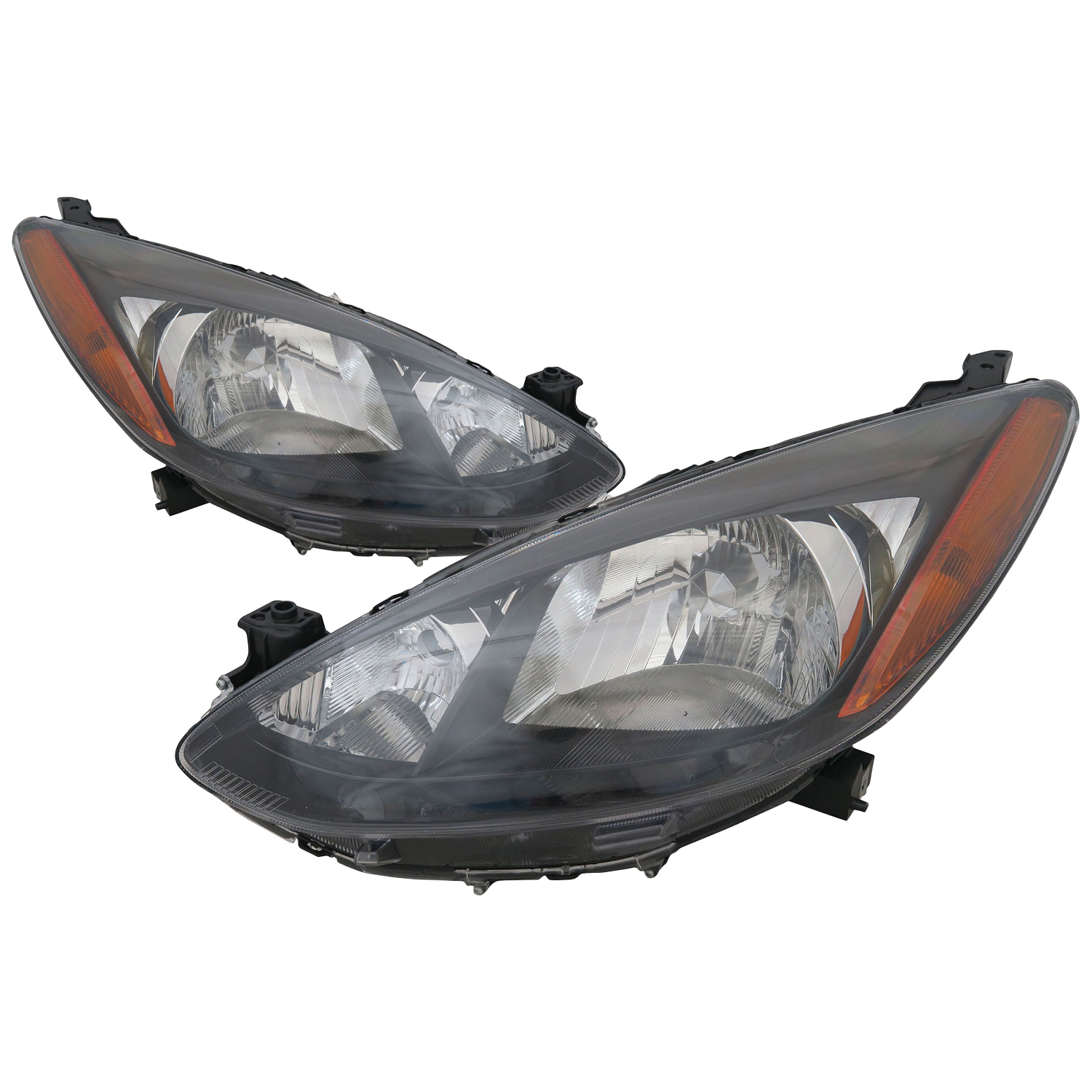 Headlight Set For 11-14 Mazda 2; CAPA Certified