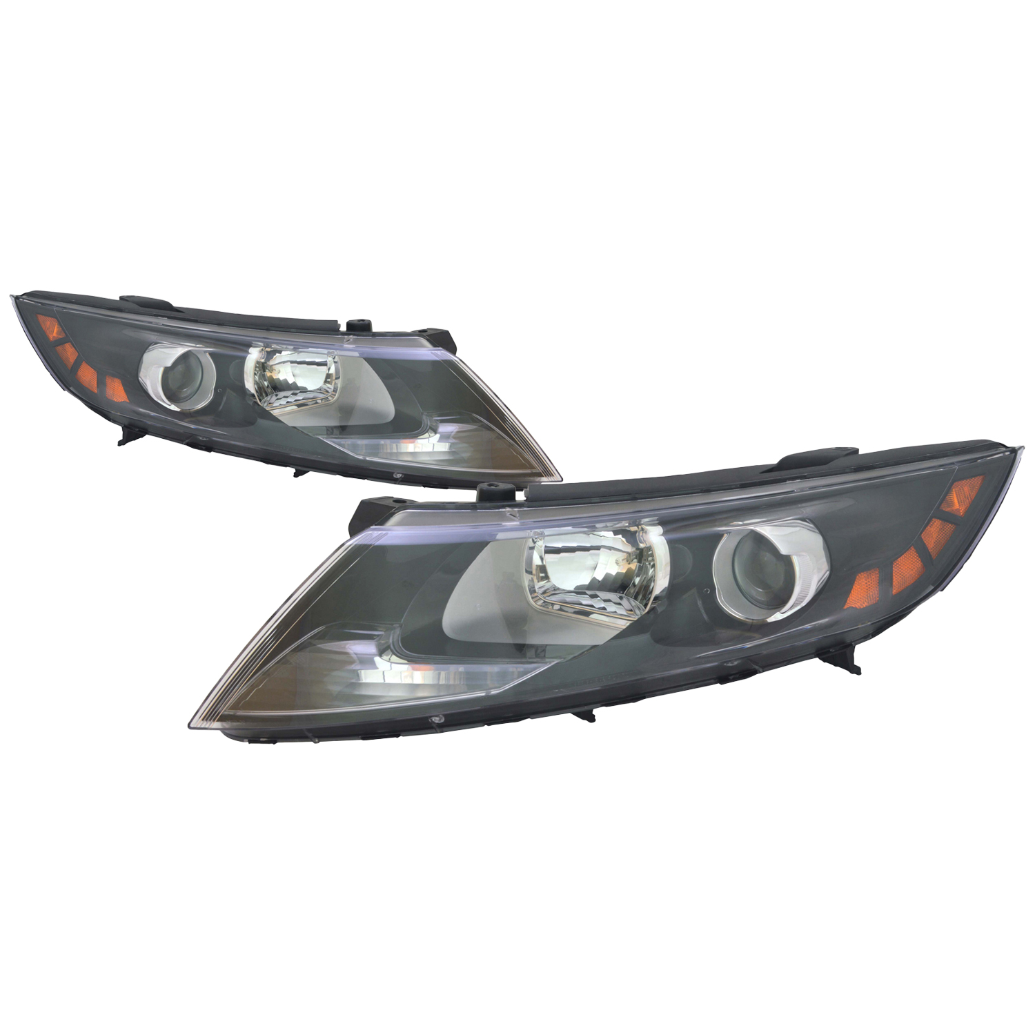 Headlight Set For 12-13 Kia Optima; CAPA Certified