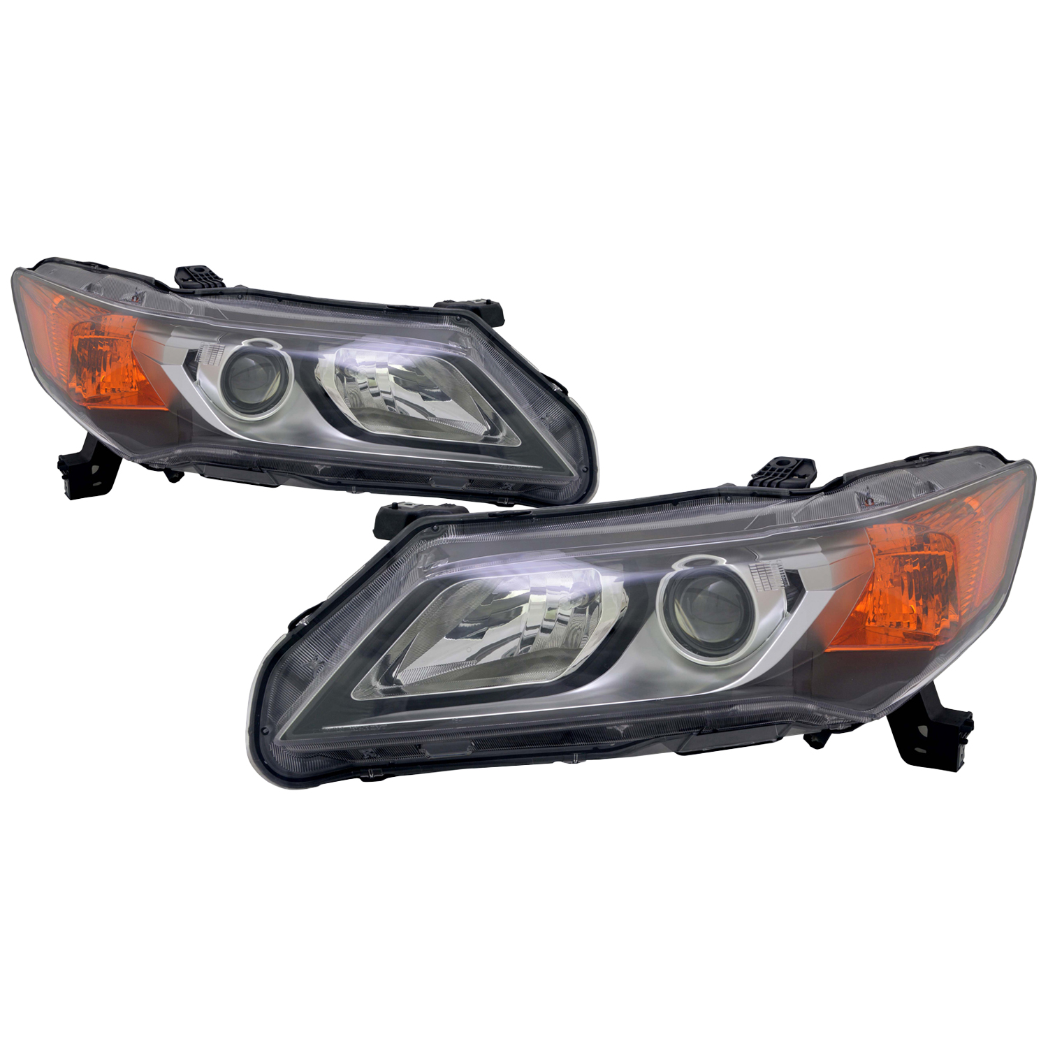 Headlight Set For 13-15 Acura ILX; CAPA Certified