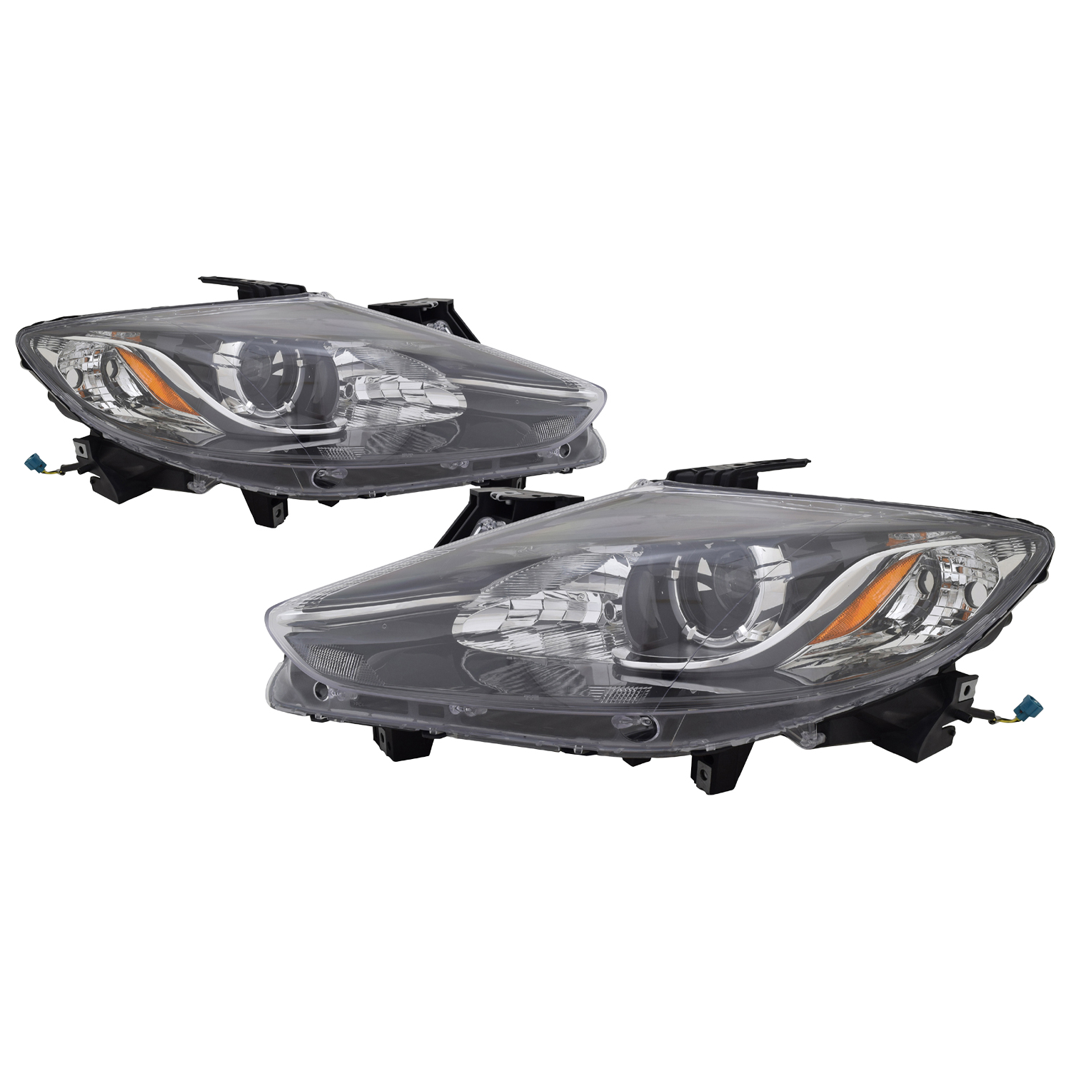 Headlight Set For 13-15 Mazda CX-9; CAPA Certified