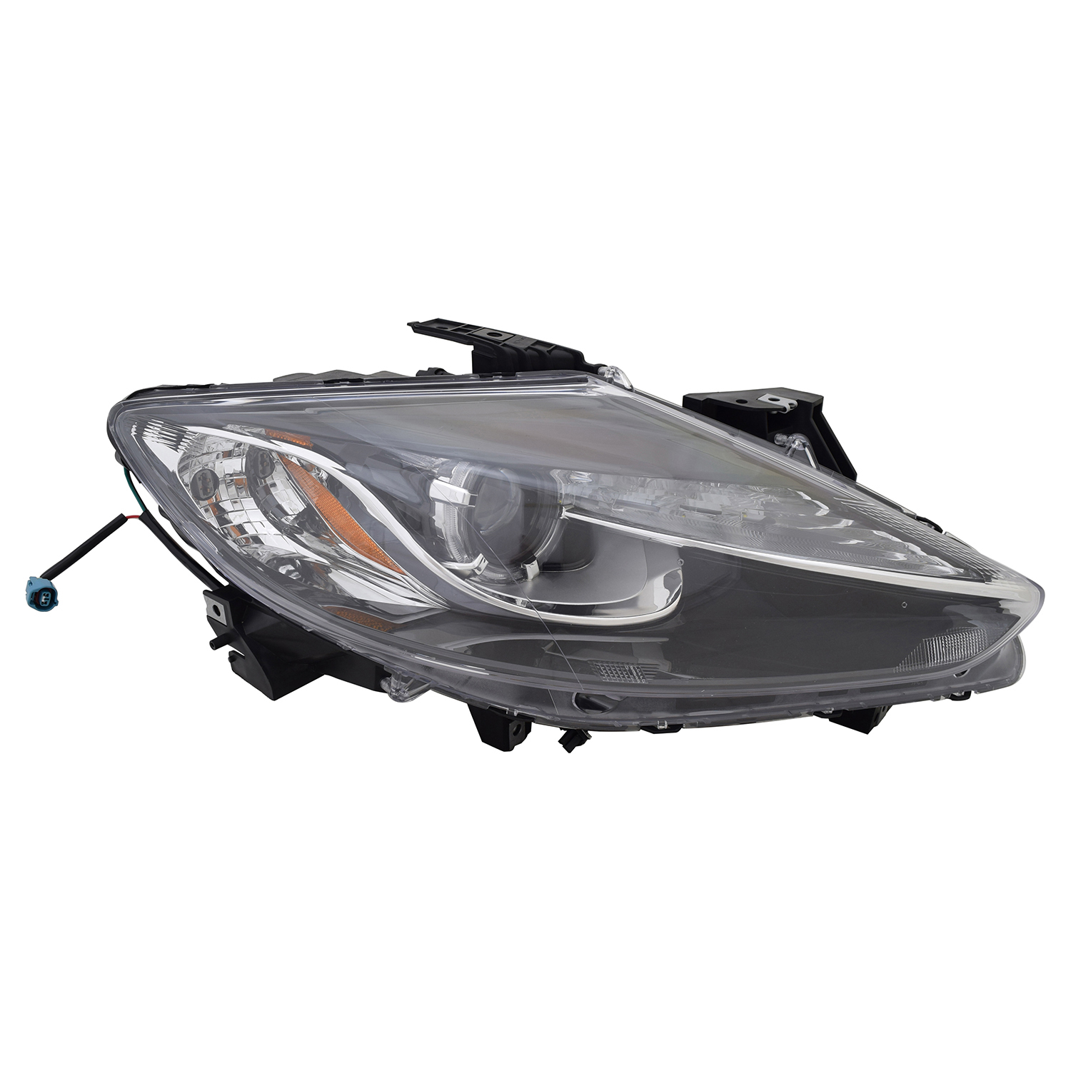 Right Passenger Side Headlight For 13-15 Mazda CX-9; CAPA Certified