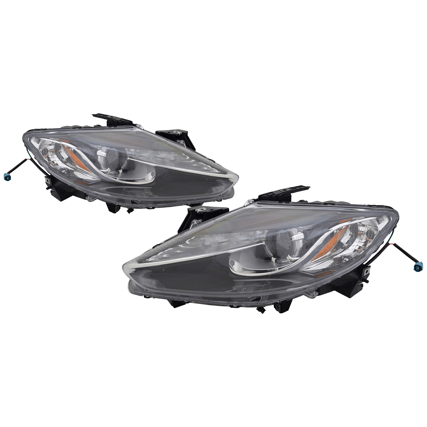 Headlight Set For 13-15 Mazda CX-9; CAPA Certified