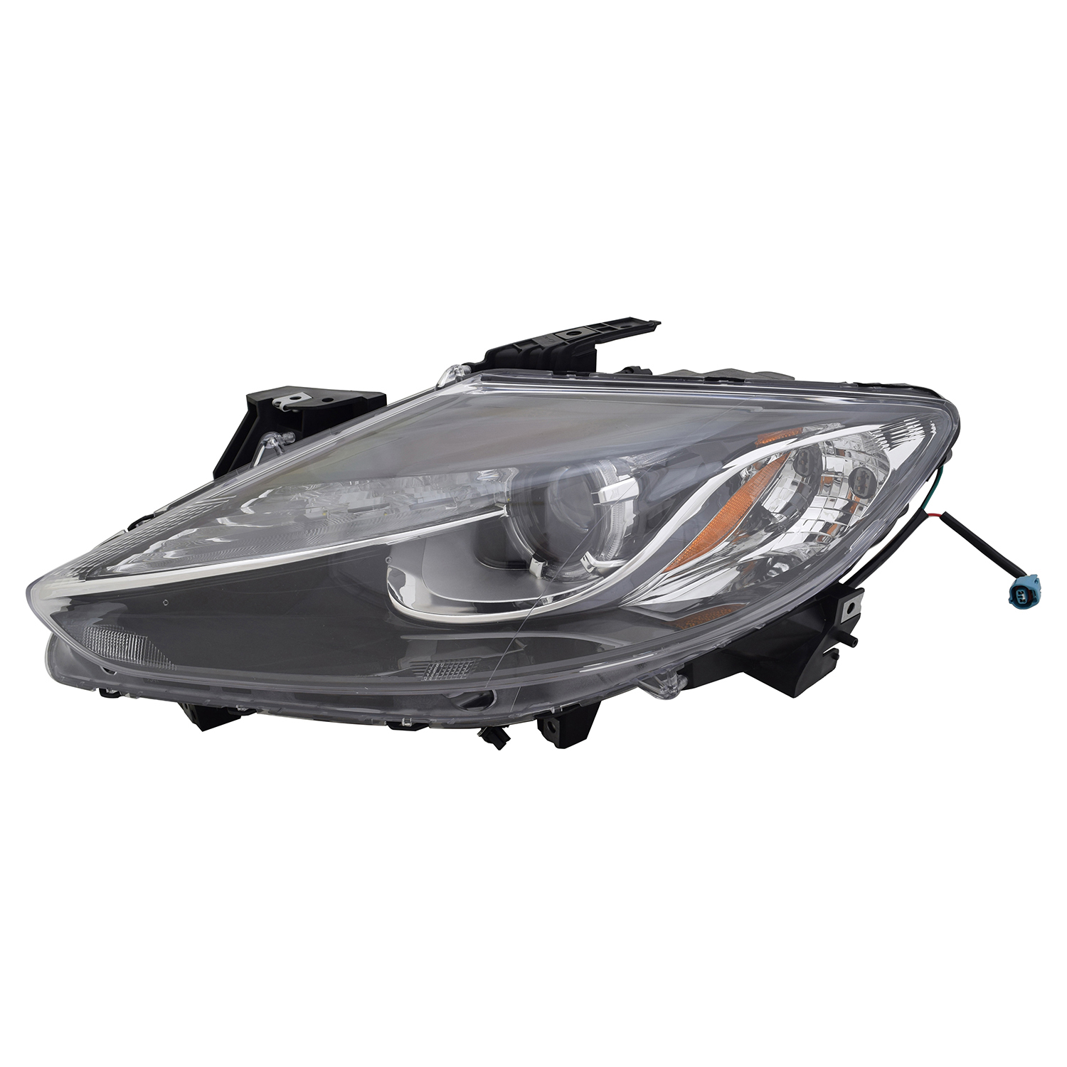 Left Driver Side Headlight For 13-15 Mazda CX-9; CAPA Certified