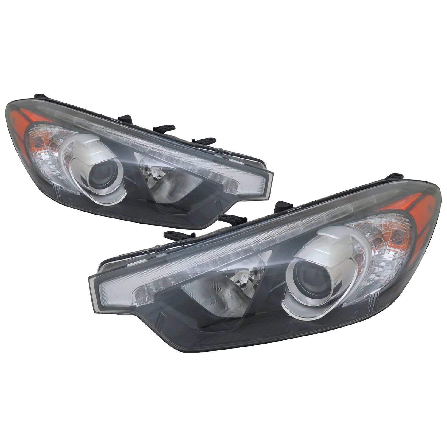 Headlight Set For 14-15 Kia Forte, 14-15 Kia Forte Koup, 14-15 Kia Forte5; CAPA Certified