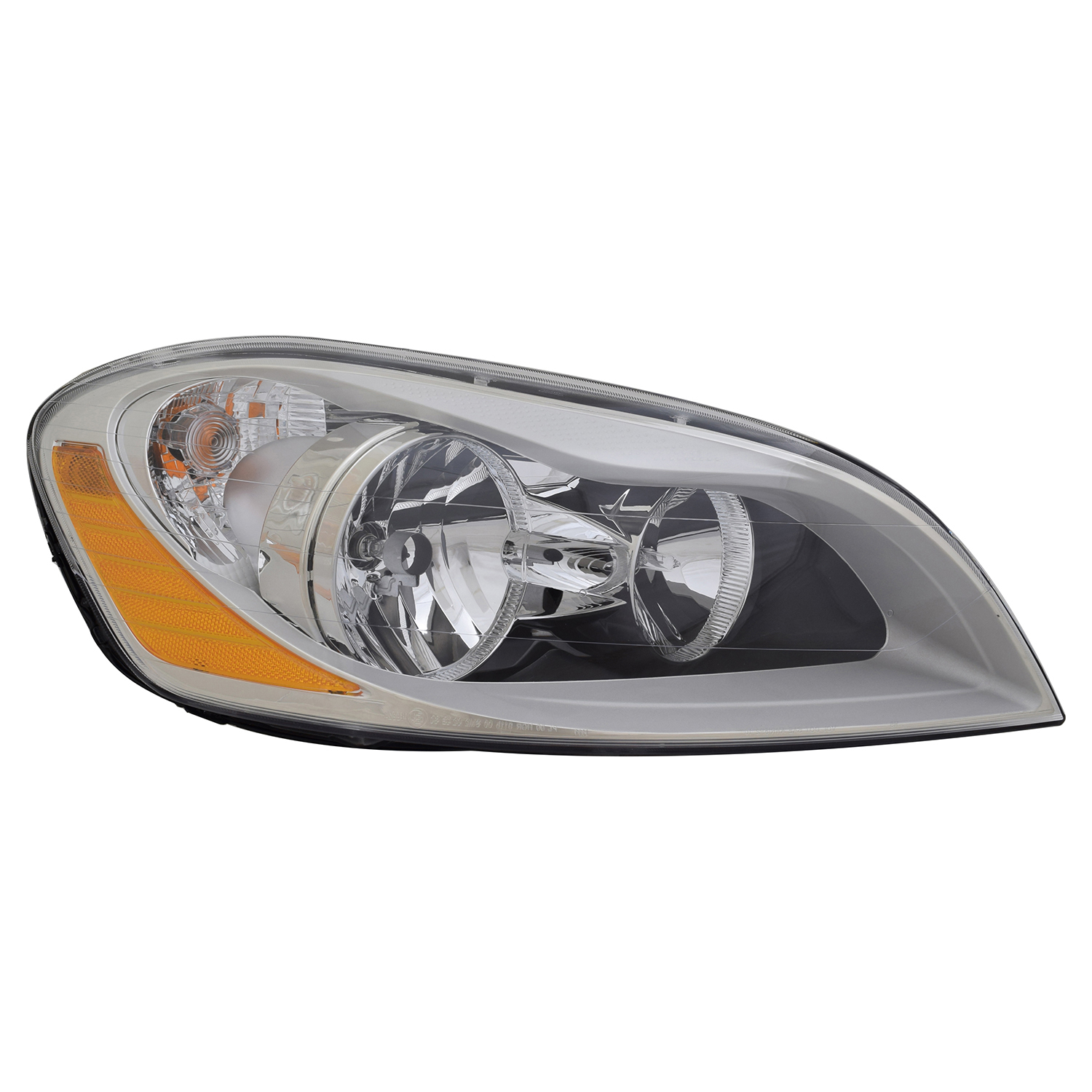 Right Passenger Side Headlight For 10-13 Volvo XC60; CAPA Certified