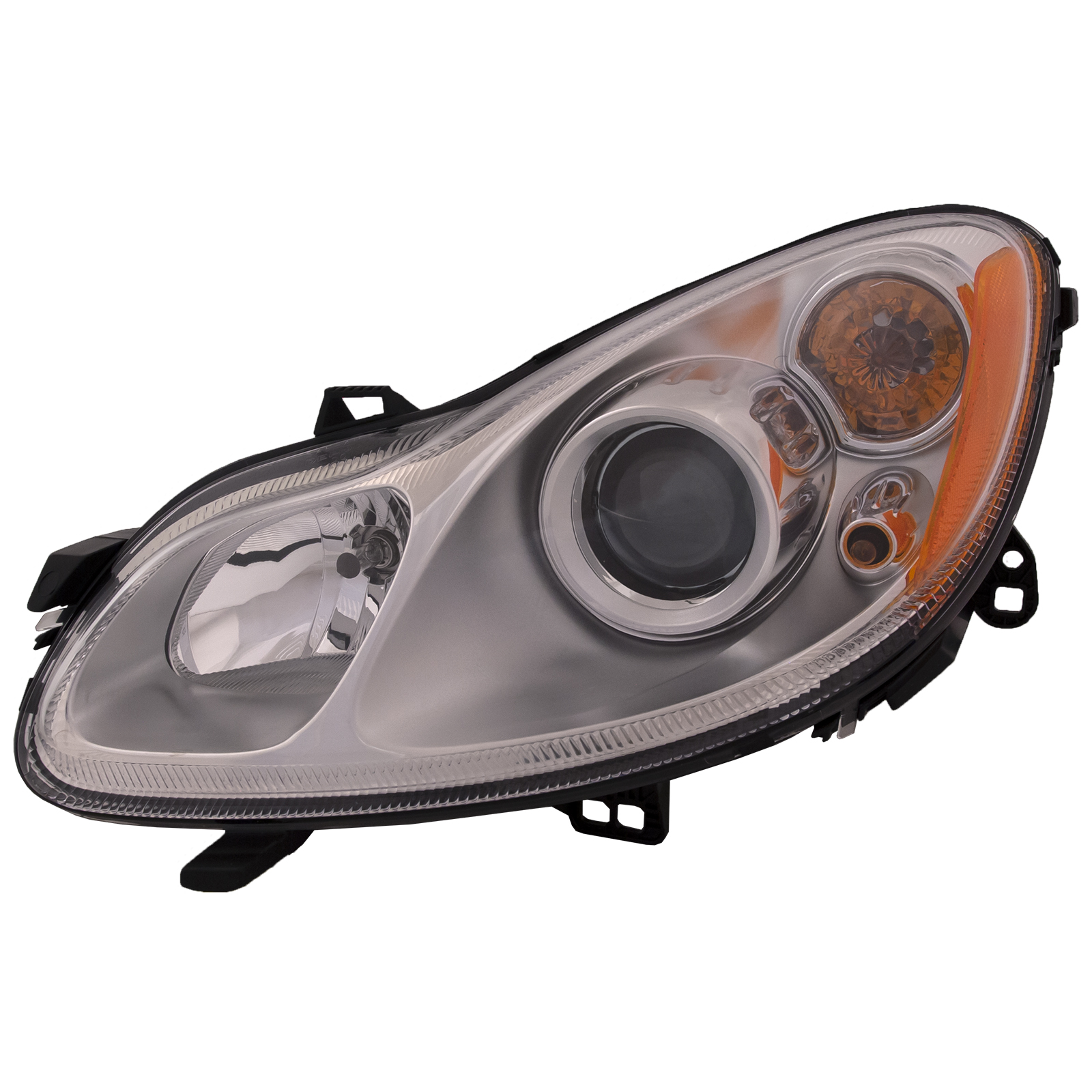 Left Driver Side Headlight For 08-15 Smart Fortwo; CAPA Certified