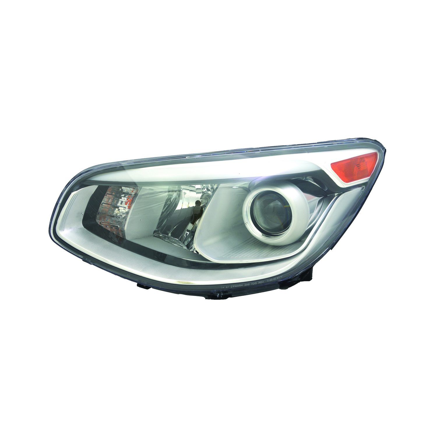 Left Driver Side Headlight For 14-16 Kia Soul; CAPA Certified